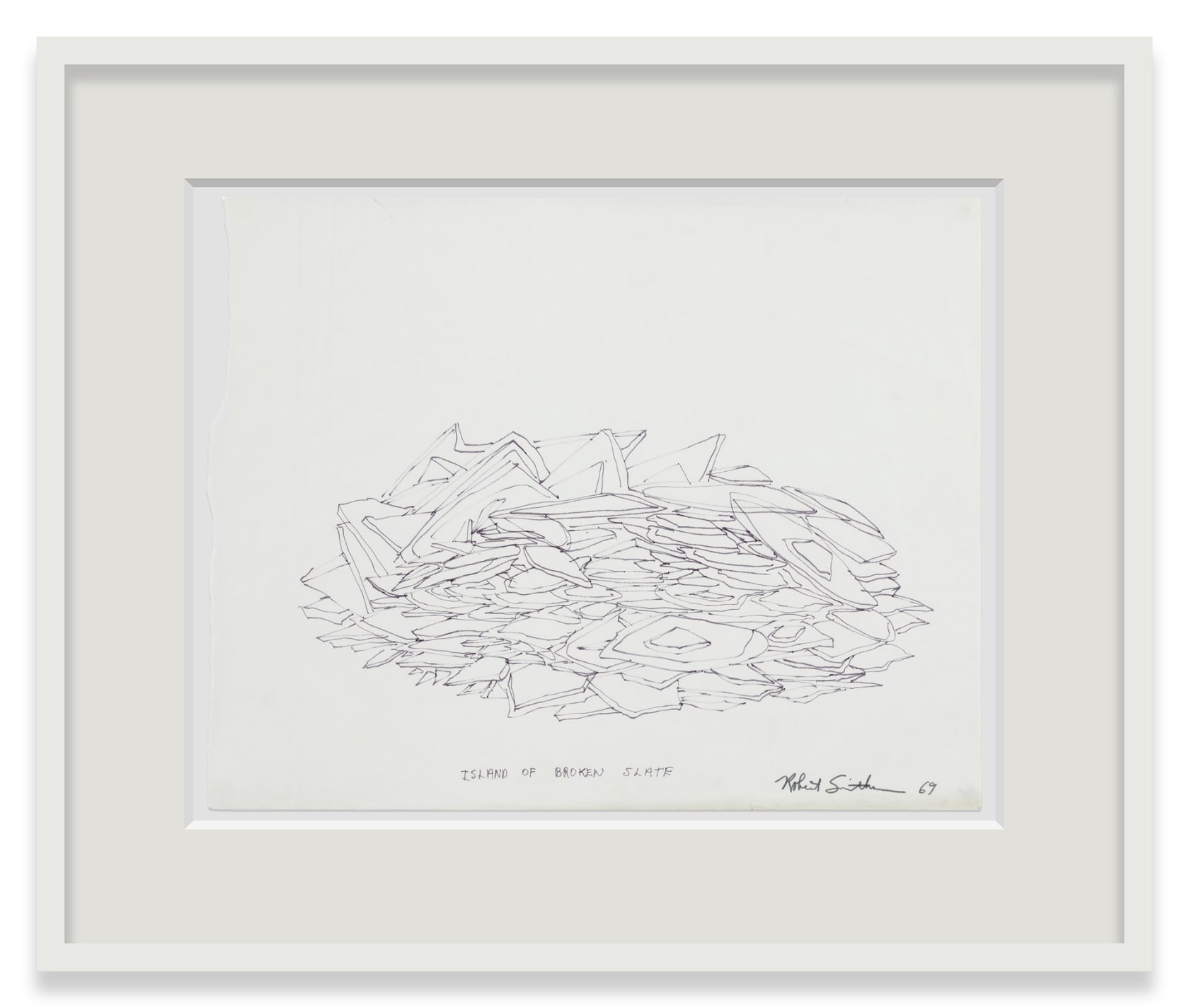 Robert Smithson Island of Broken Slate, 1969