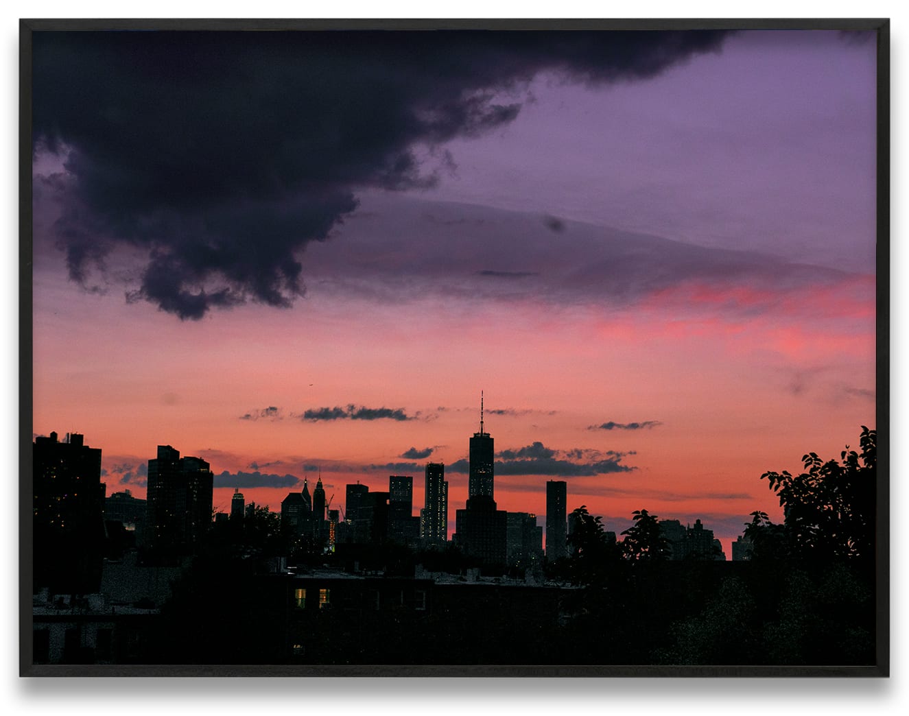 Nan Goldin The sky over Manhattan, Brooklyn, NY, 2020 Dye sublimation print on aluminum 30 x 40 in. (76.2 x...