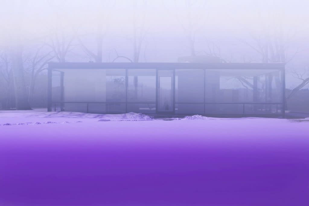 James Welling, Glass House (Lavender Mist), 2014