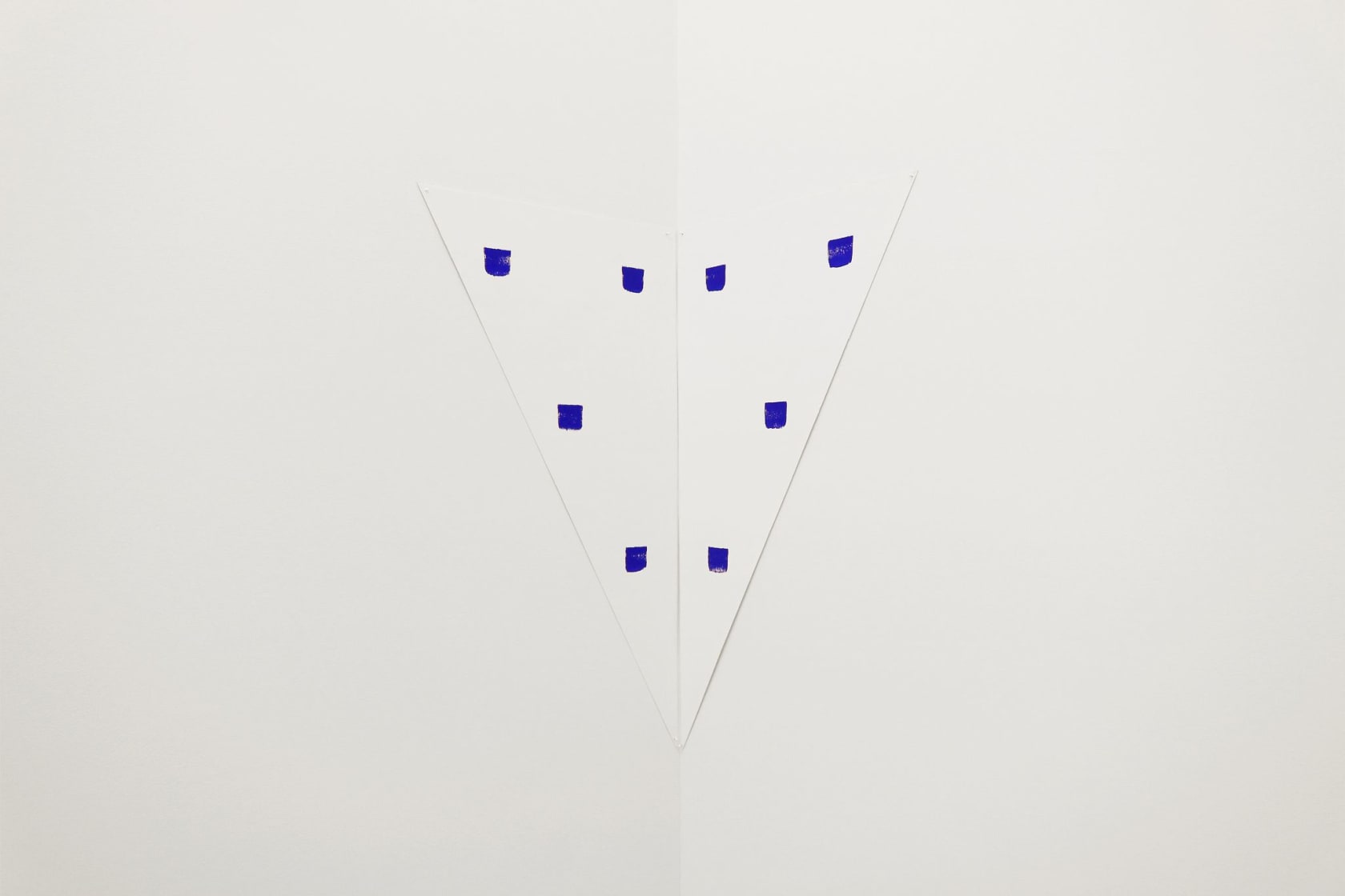Niele Toroni, Omaggio Alle Rondini, Acrilico Blù, 1996