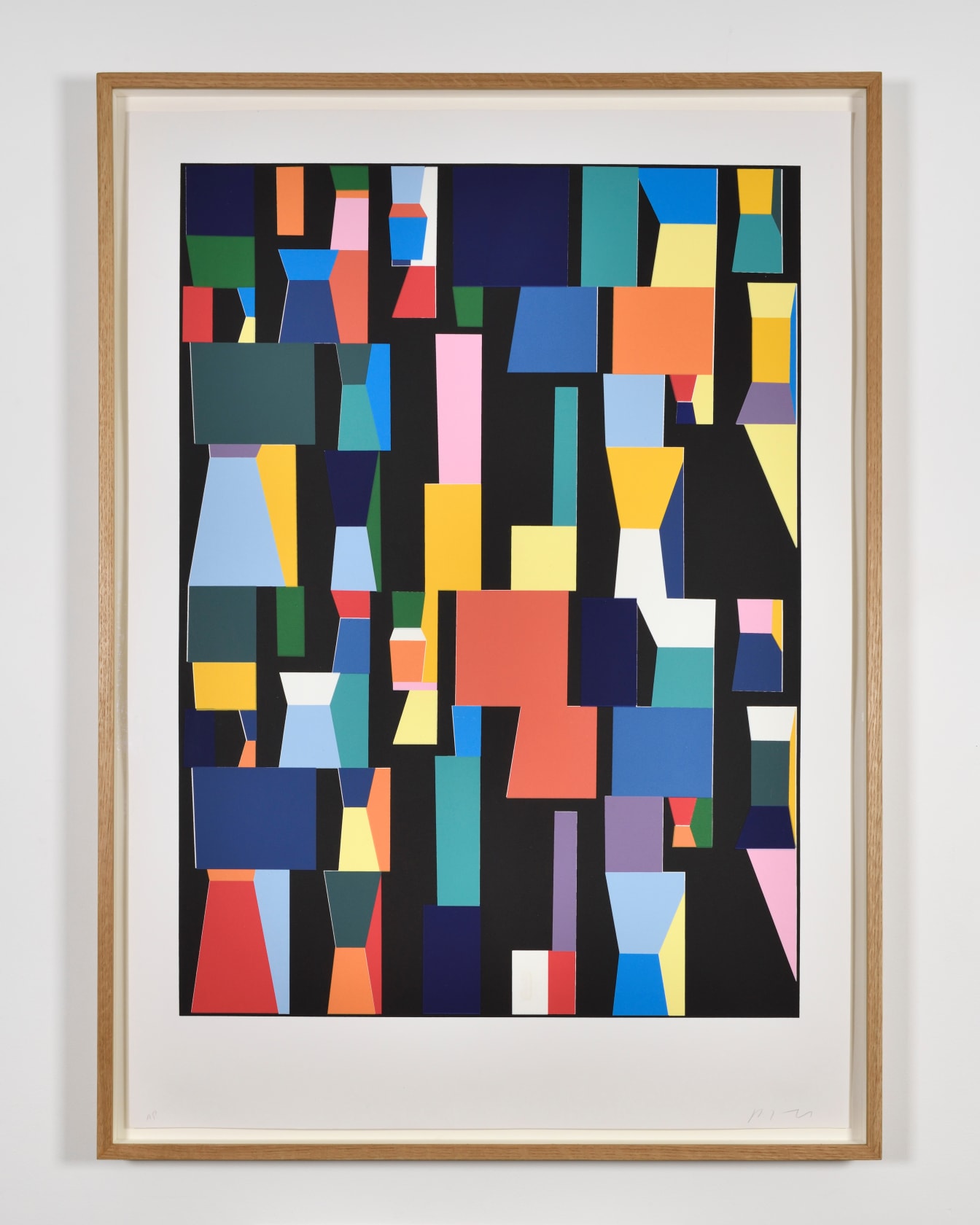 Peter Fillingham Black, 2020 14 color silk screen print on Somerset Satin 350 gsm paper 33 1/8 x 23 5/8...