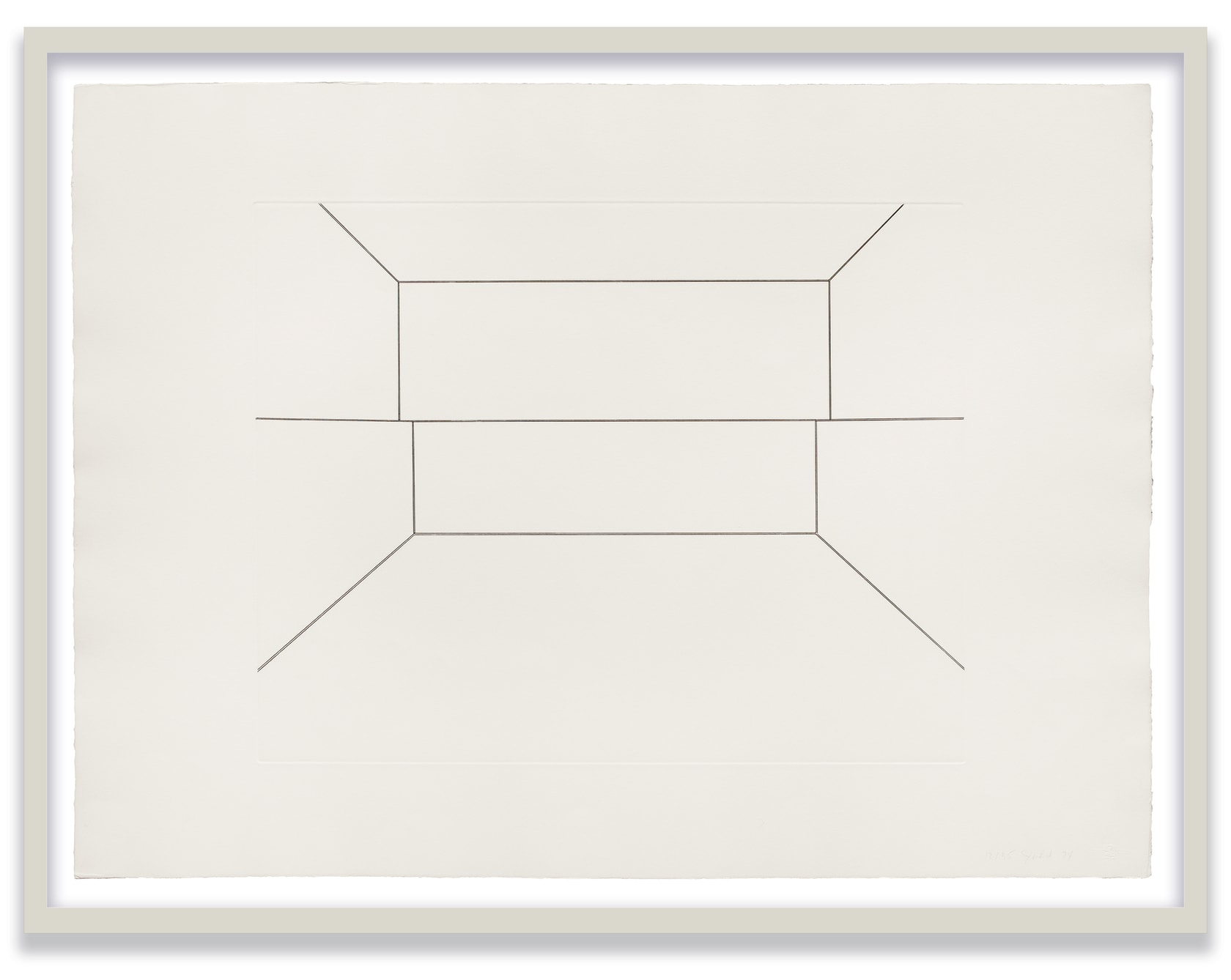 Donald Judd Untitled, 1974 Etching on German Etching paper 30 3/4 x 41 3/4 in. (78.1 x 106 cm) Edition...