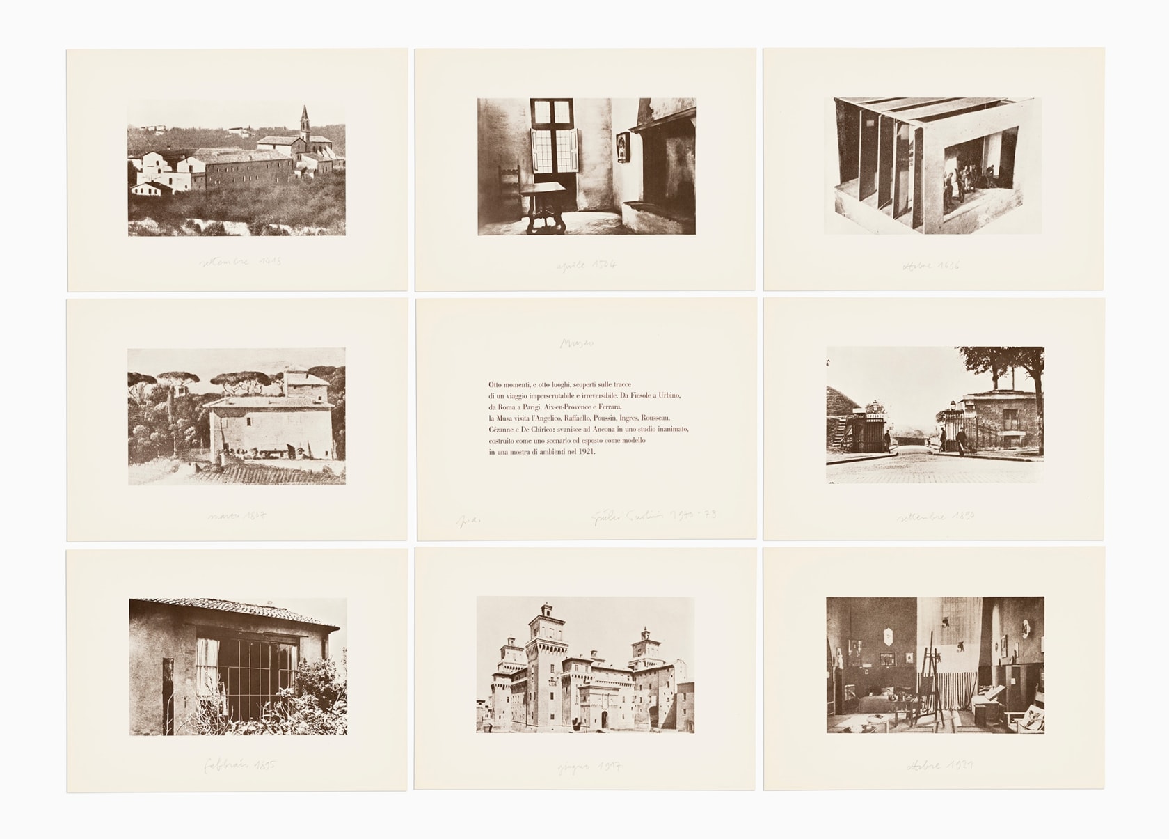 Giulio Paolini Museo [Museum], 1970-1973