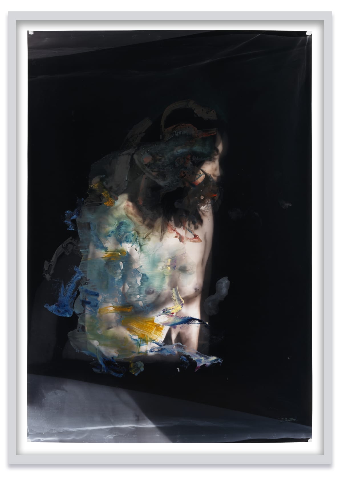 Matt Saunders The Distances (K. Pensive), 2021 Oil on unique C-print Print: 71 1/2 x 50 in. (181.5 x 127...