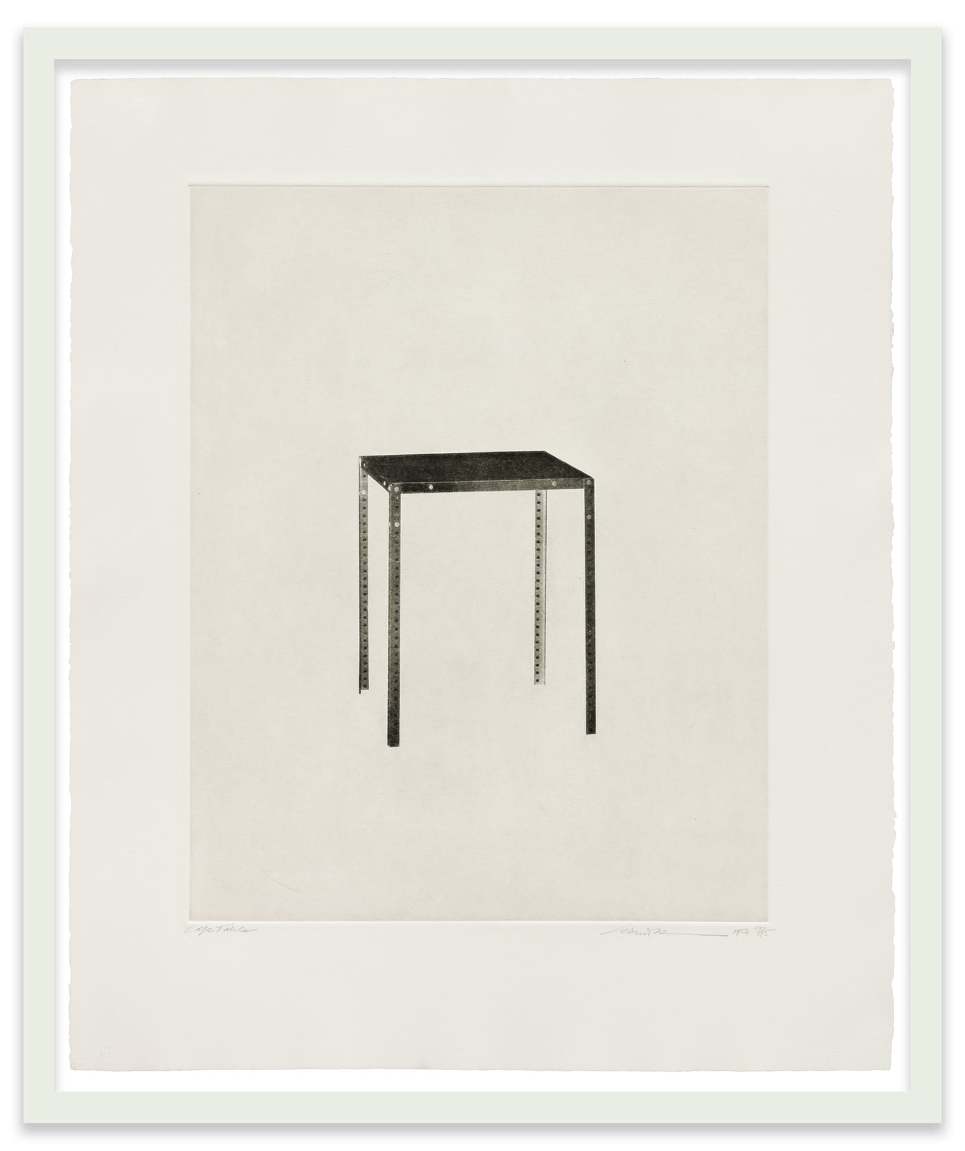 Robert Wilson, Cafe Table, 1977