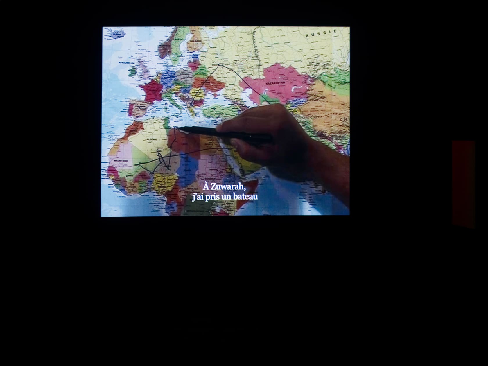 Bouchra Khalili Mapping journey #5, edition of 5, 2009