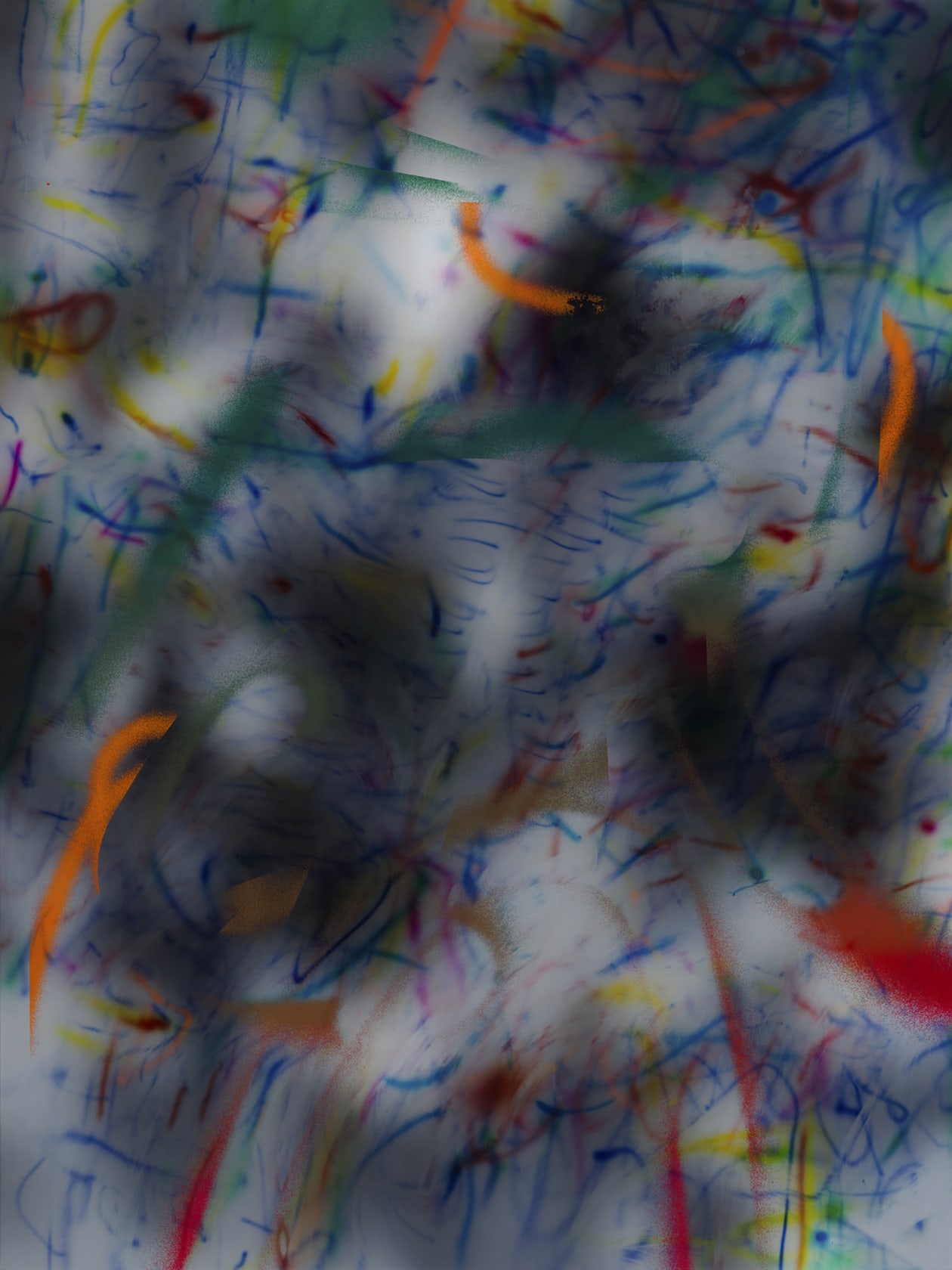 Julie Mehretu about the space of half an hour (R. 8:1) 5, 2019-2020 Ink and acrylic on canvas 96 x...