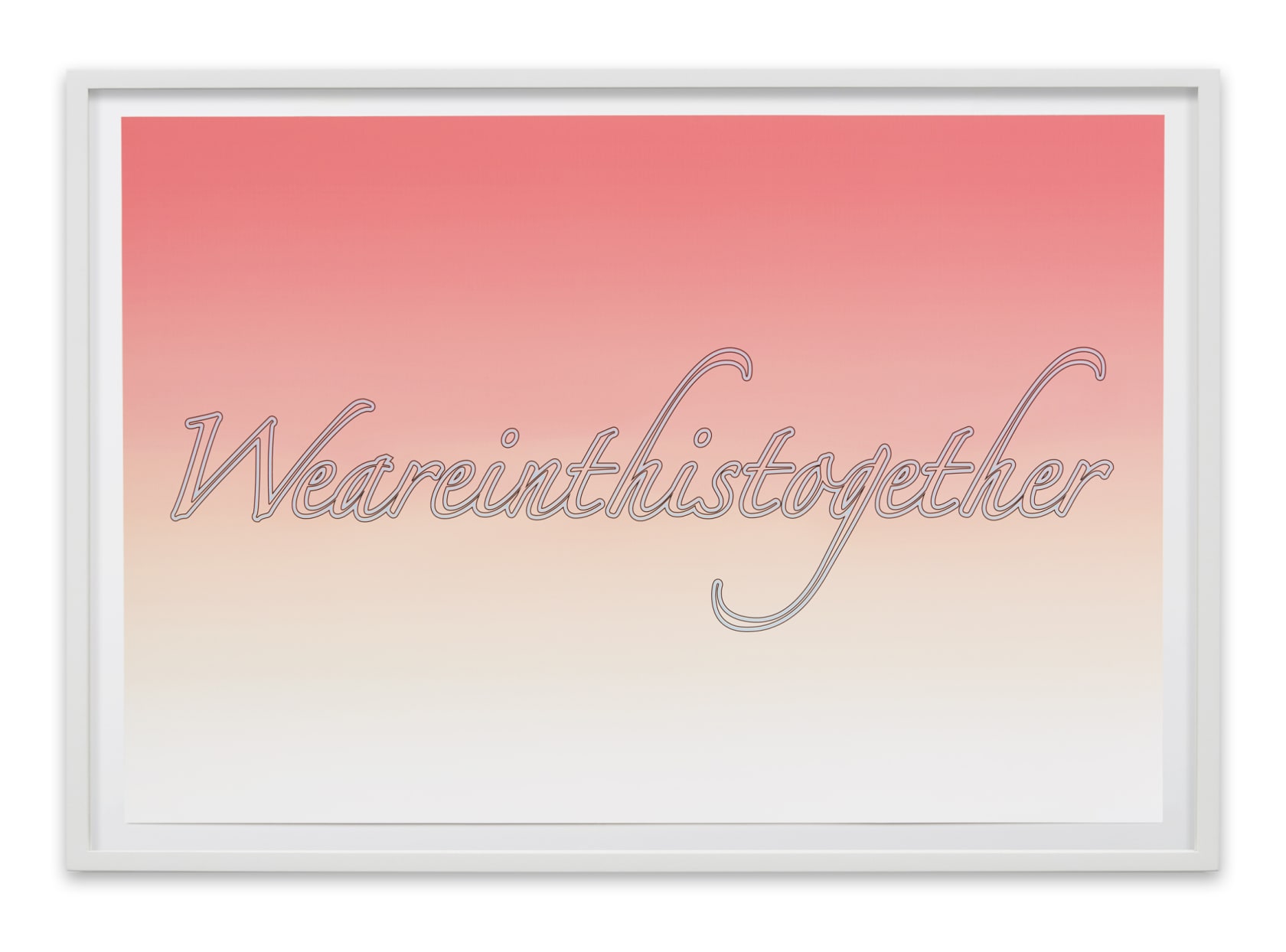 Tavares Strachan, We Are In This Together (Silkscreen), 2020
