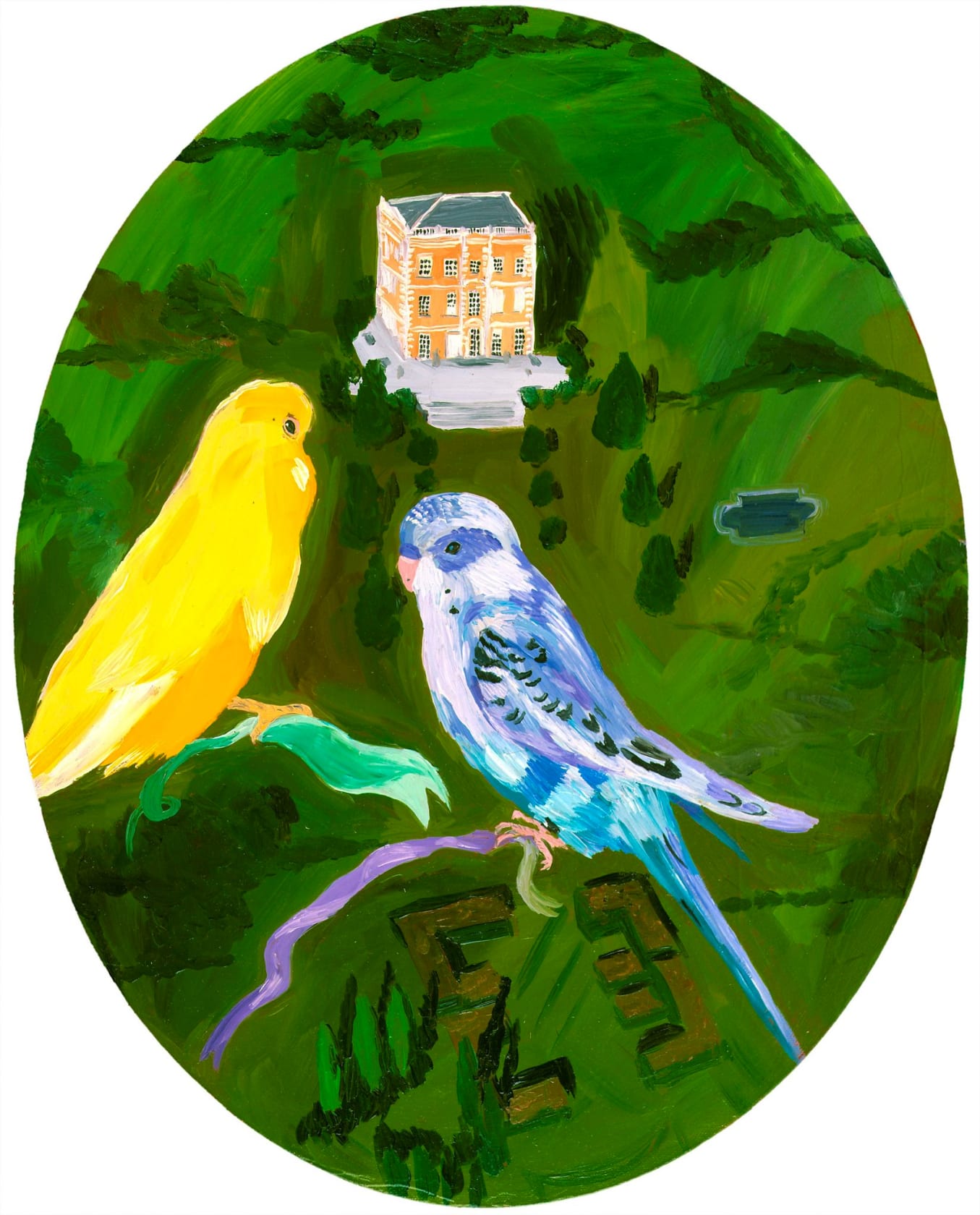 Karen Kilimnik Bluebirds over Belgium, 1998