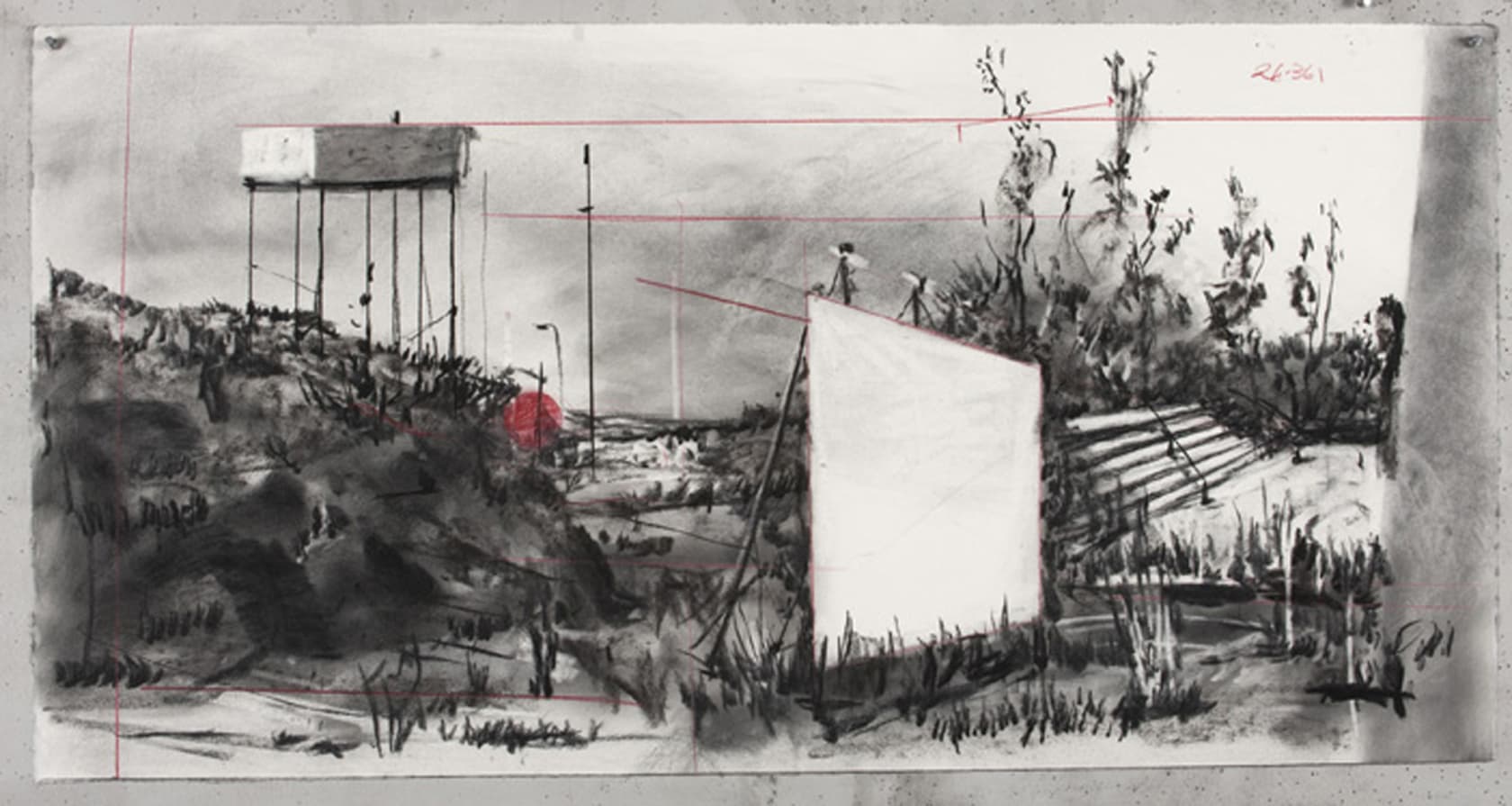William Kentridge Drawing for 'Other Faces', 2011