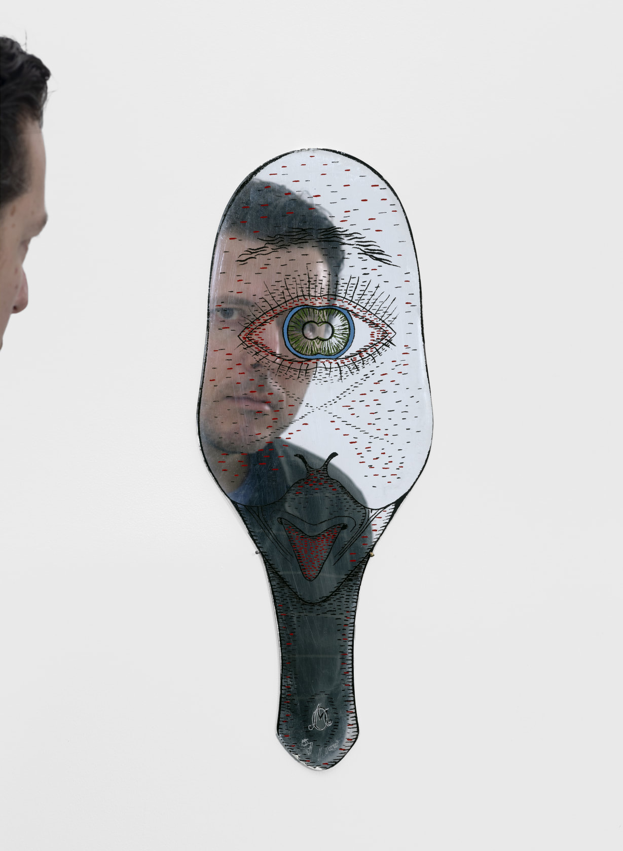 Meret Oppenheim Der verliebte Polyphem, 1974 Screenprint (4 screens) on mirrored Altuglas 19 x 8 in. (48.3 x 20.3 cm)...