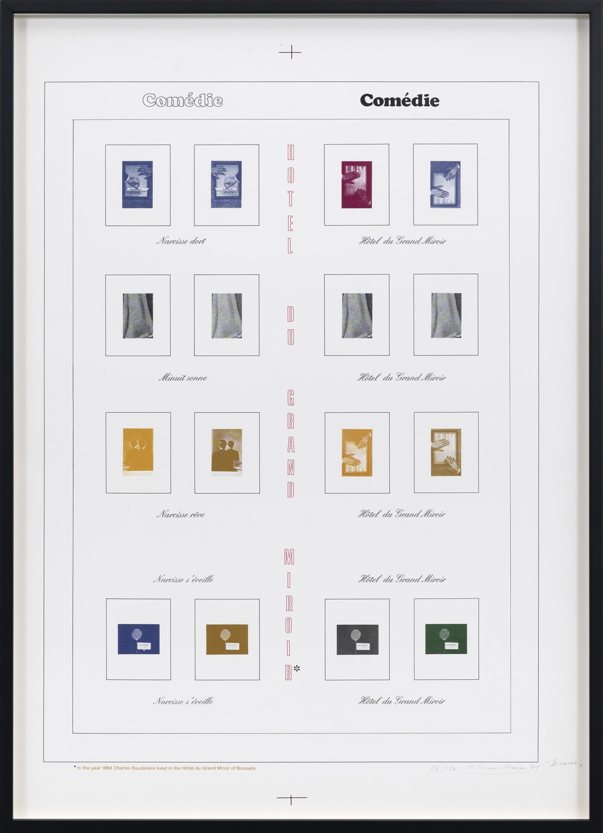 Marcel Broodthaers Comédie, 1974