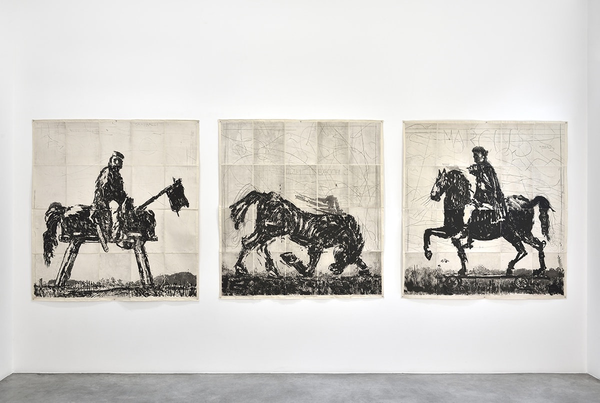 An exhibition installation view from: William Kentridge, O Sentimental Machine