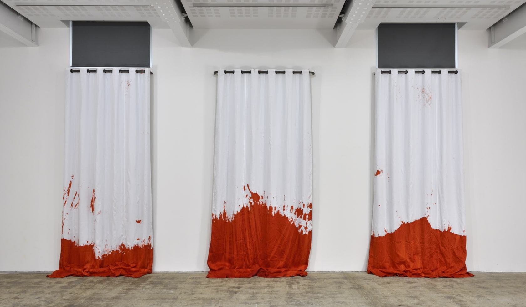 An exhibition installation view from: Pure Fiction, Curated by Julie Boukobza
