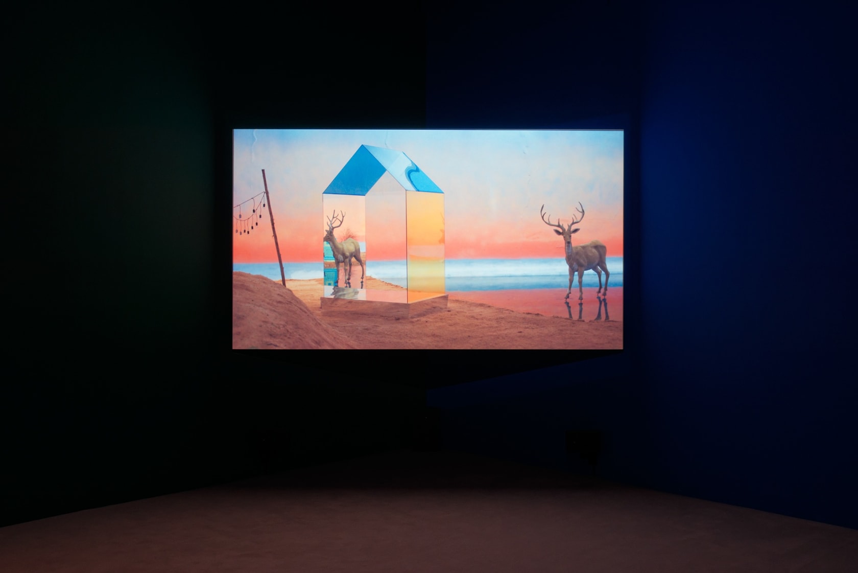 An exhibition installation view from: Yang Fudong, The Coloured Sky: New Women II