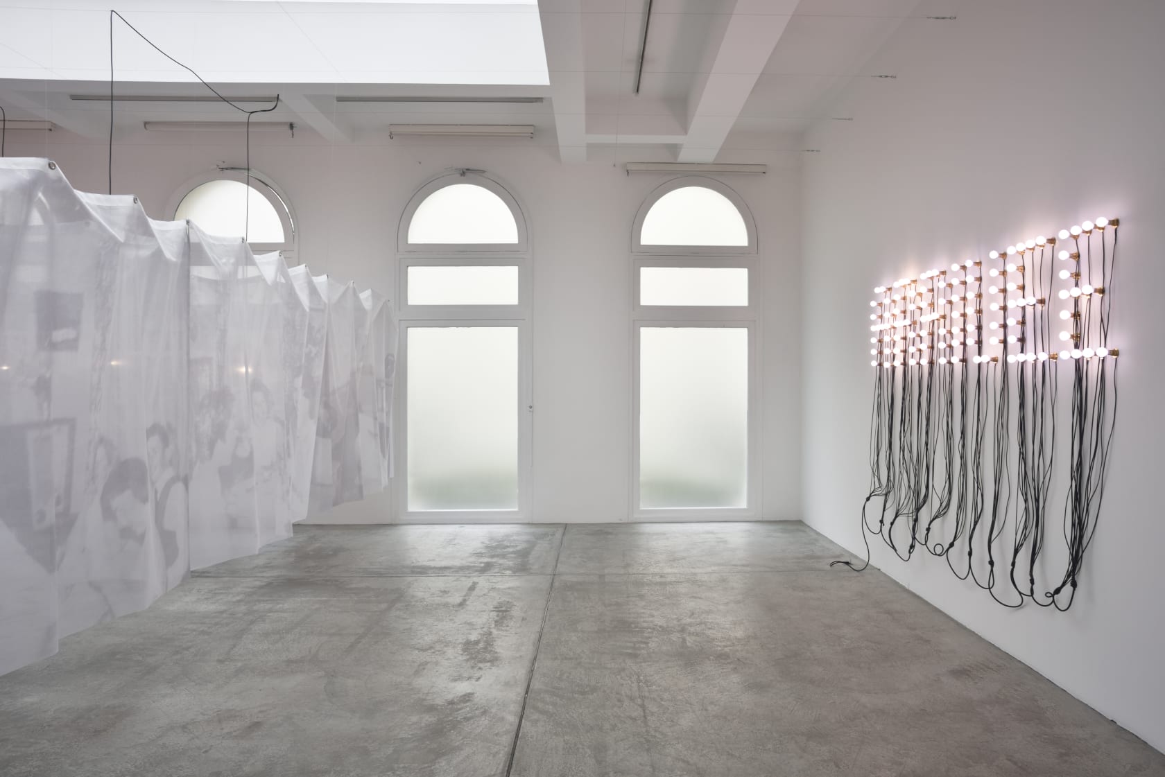 An exhibition installation view from: Christian Boltanski, Faire-part
