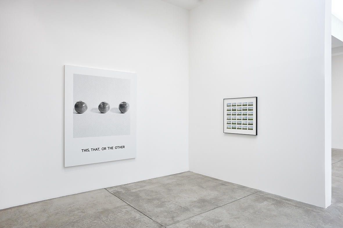 An exhibition installation view from: John Baldessari, Early Works
