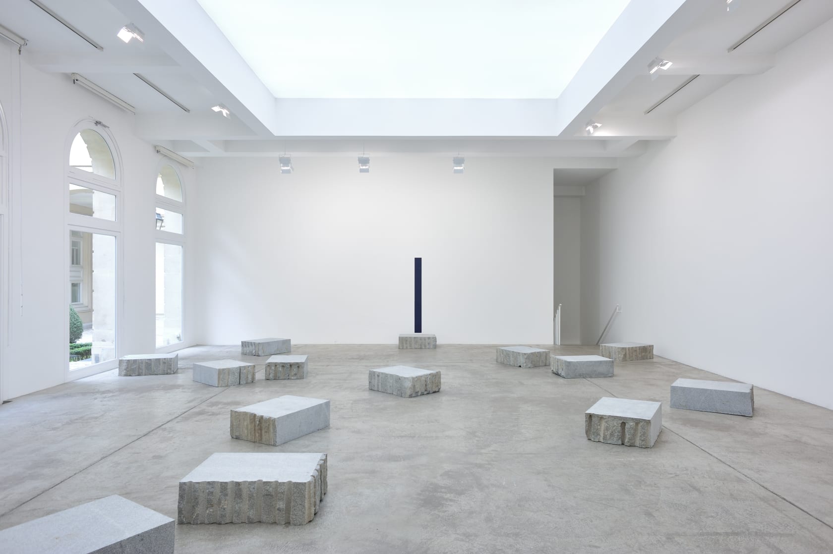 An exhibition installation view from: Giovanni Anselmo