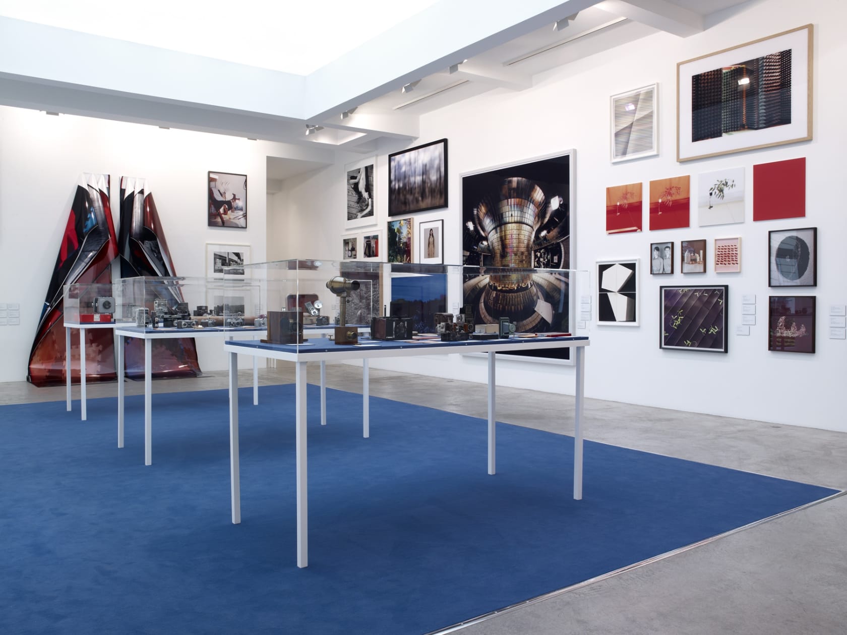 An exhibition installation view from: Department of Light Recordings, Section IV - Lens Drawings