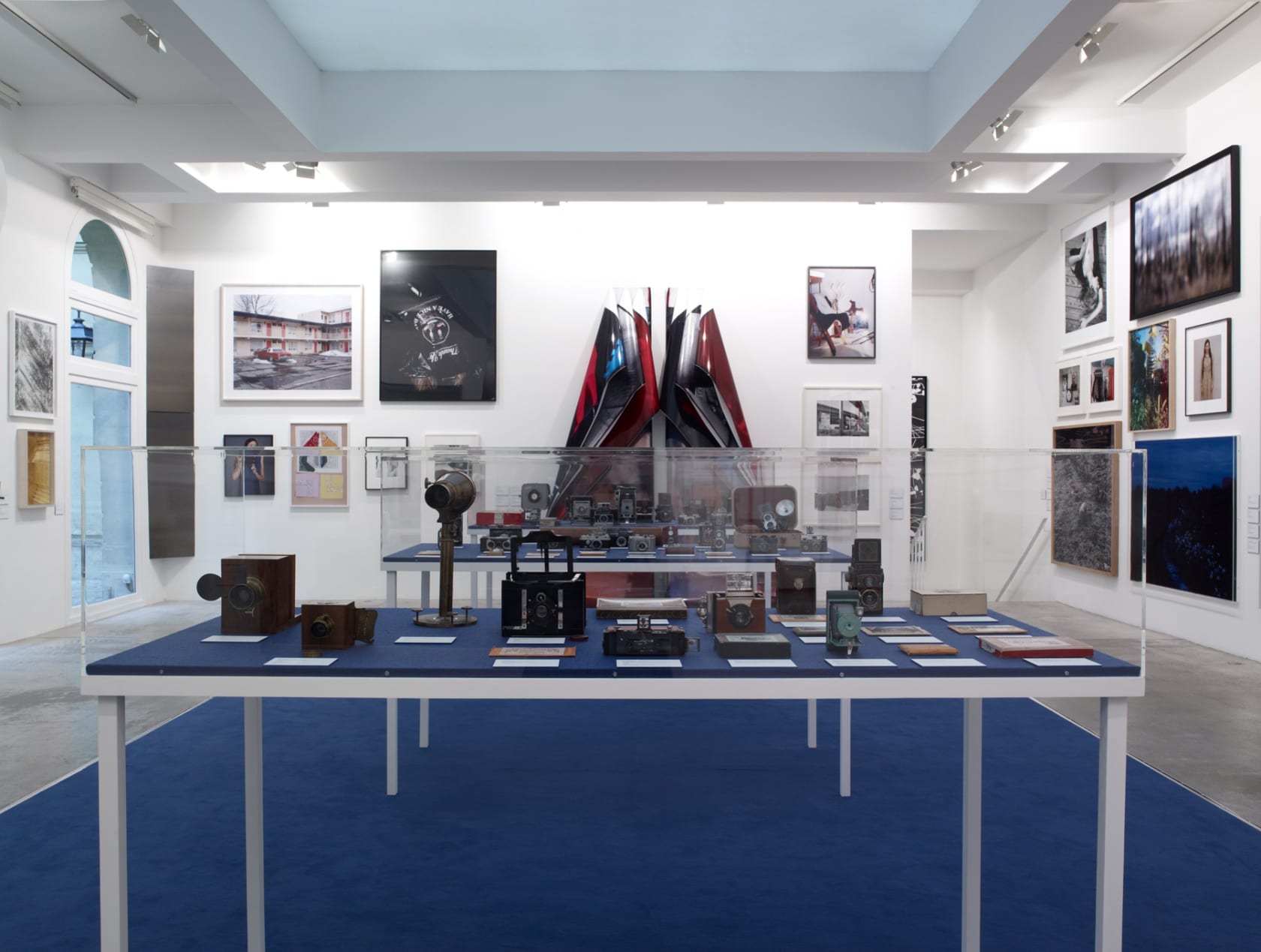 An exhibition installation view from: Department of Light Recordings, Section IV - Lens Drawings