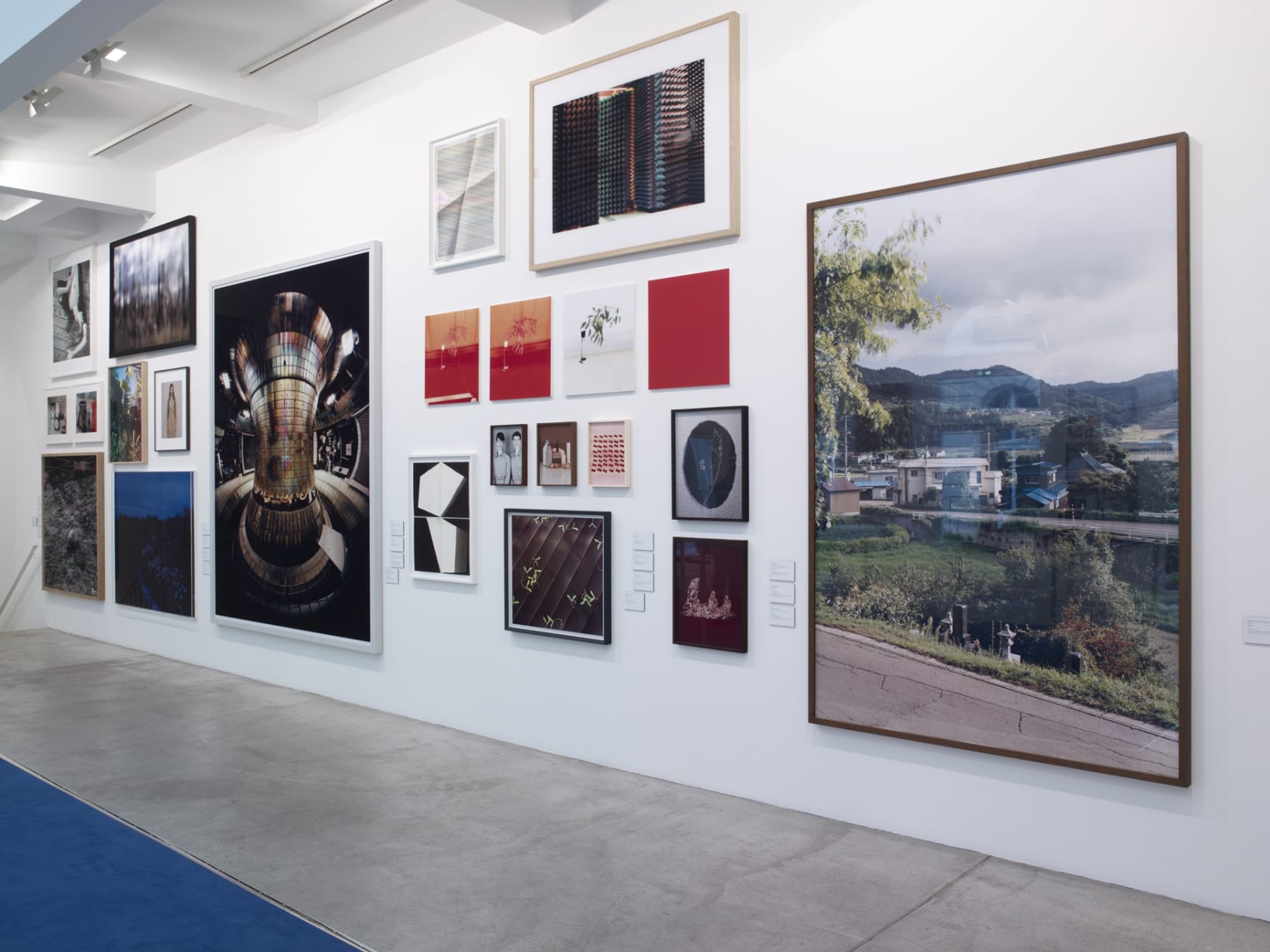 An exhibition installation view from: Department of Light Recordings, Section IV - Lens Drawings