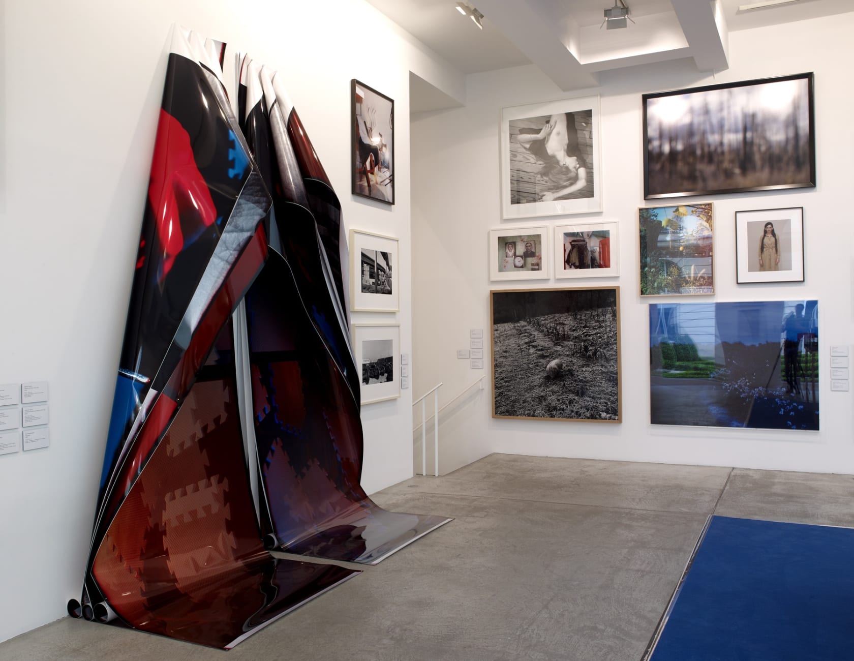 An exhibition installation view from: Department of Light Recordings, Section IV - Lens Drawings