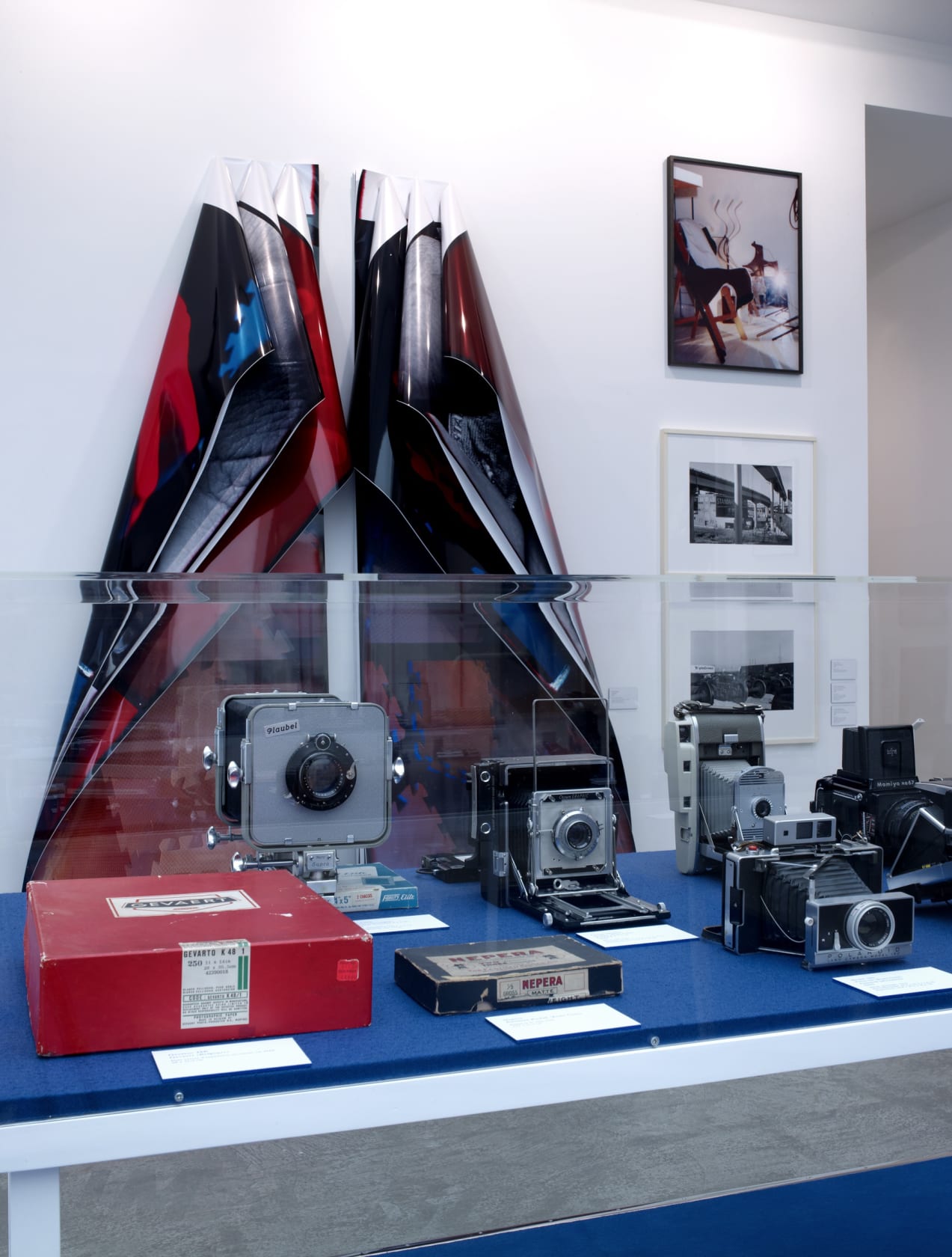 An exhibition installation view from: Department of Light Recordings, Section IV - Lens Drawings