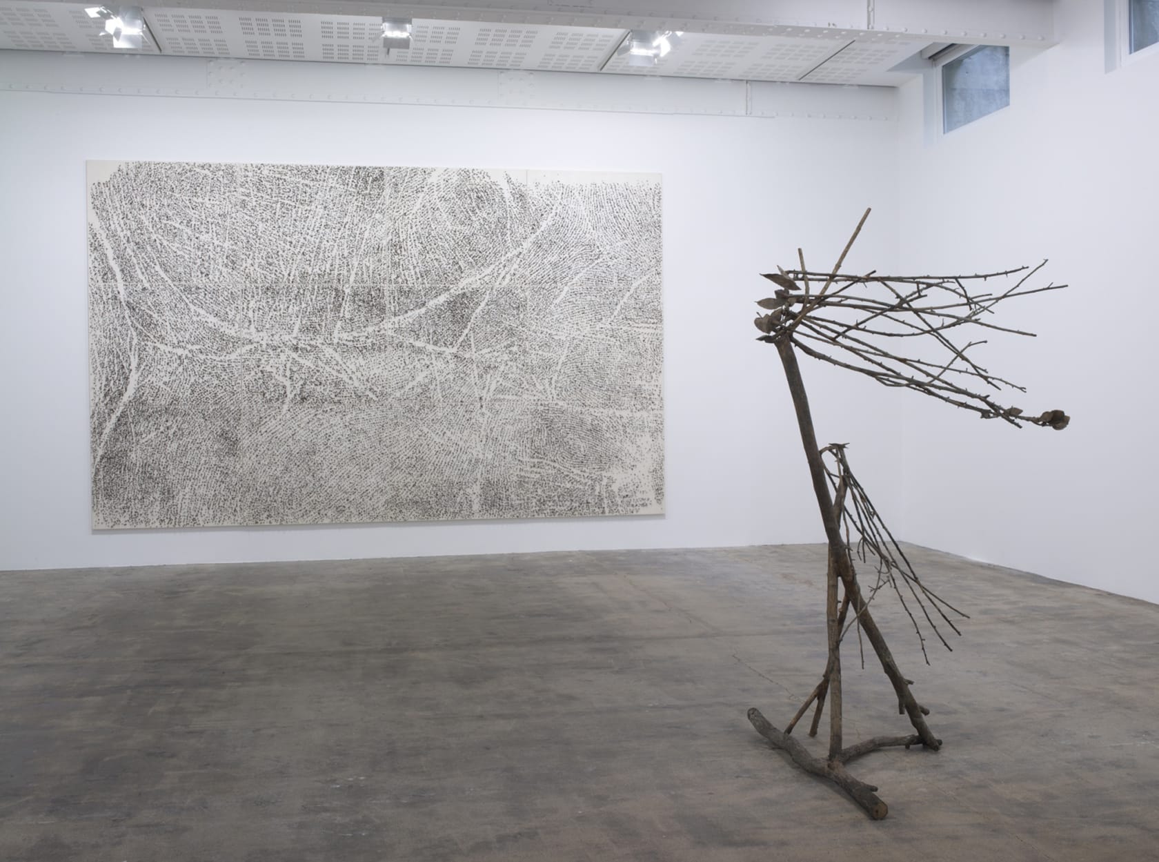 An exhibition installation view from: Giuseppe Penone, Le Corps d’un jardin