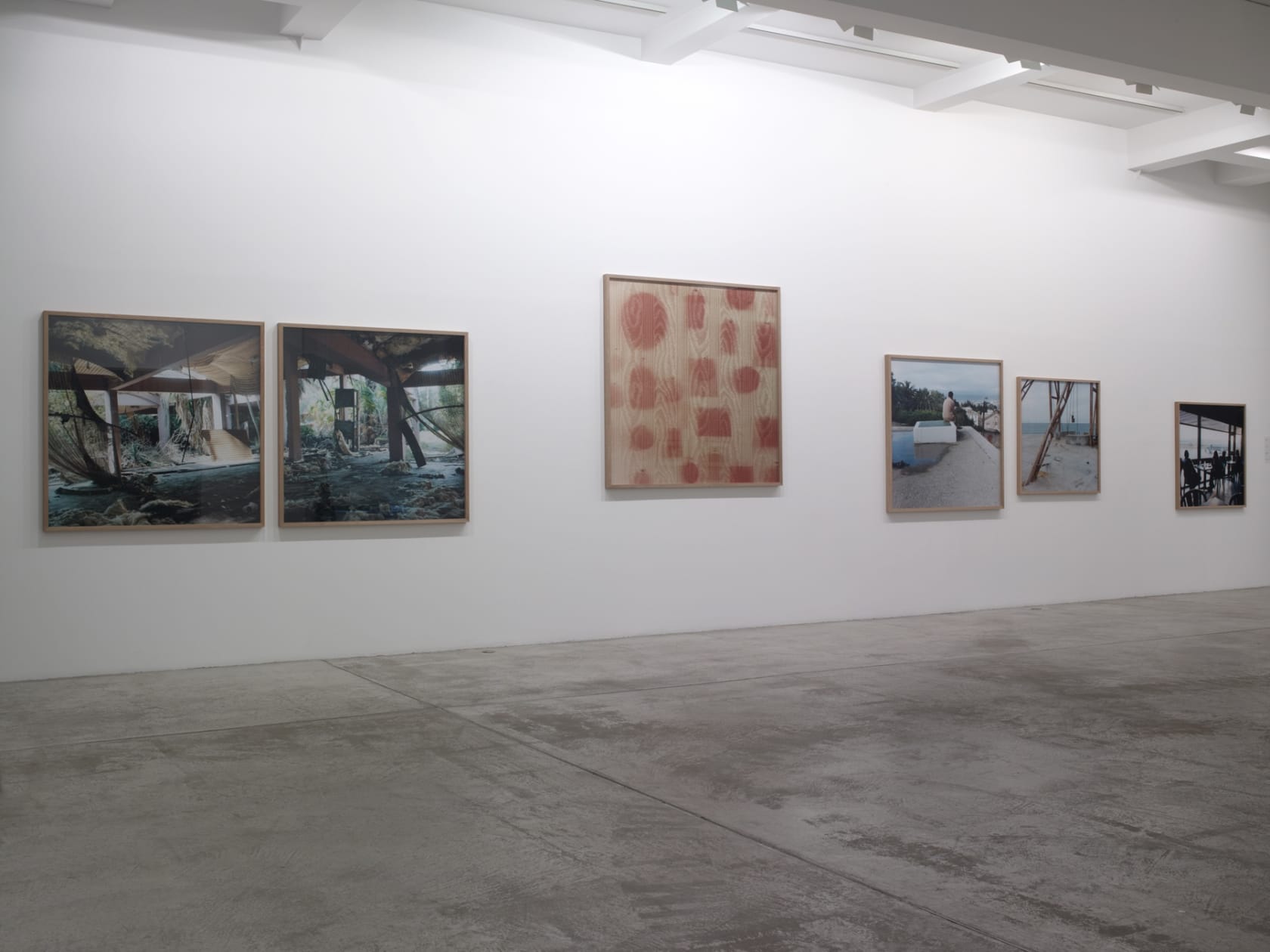 An exhibition installation view from: You Have Been There - départs, bifurcations