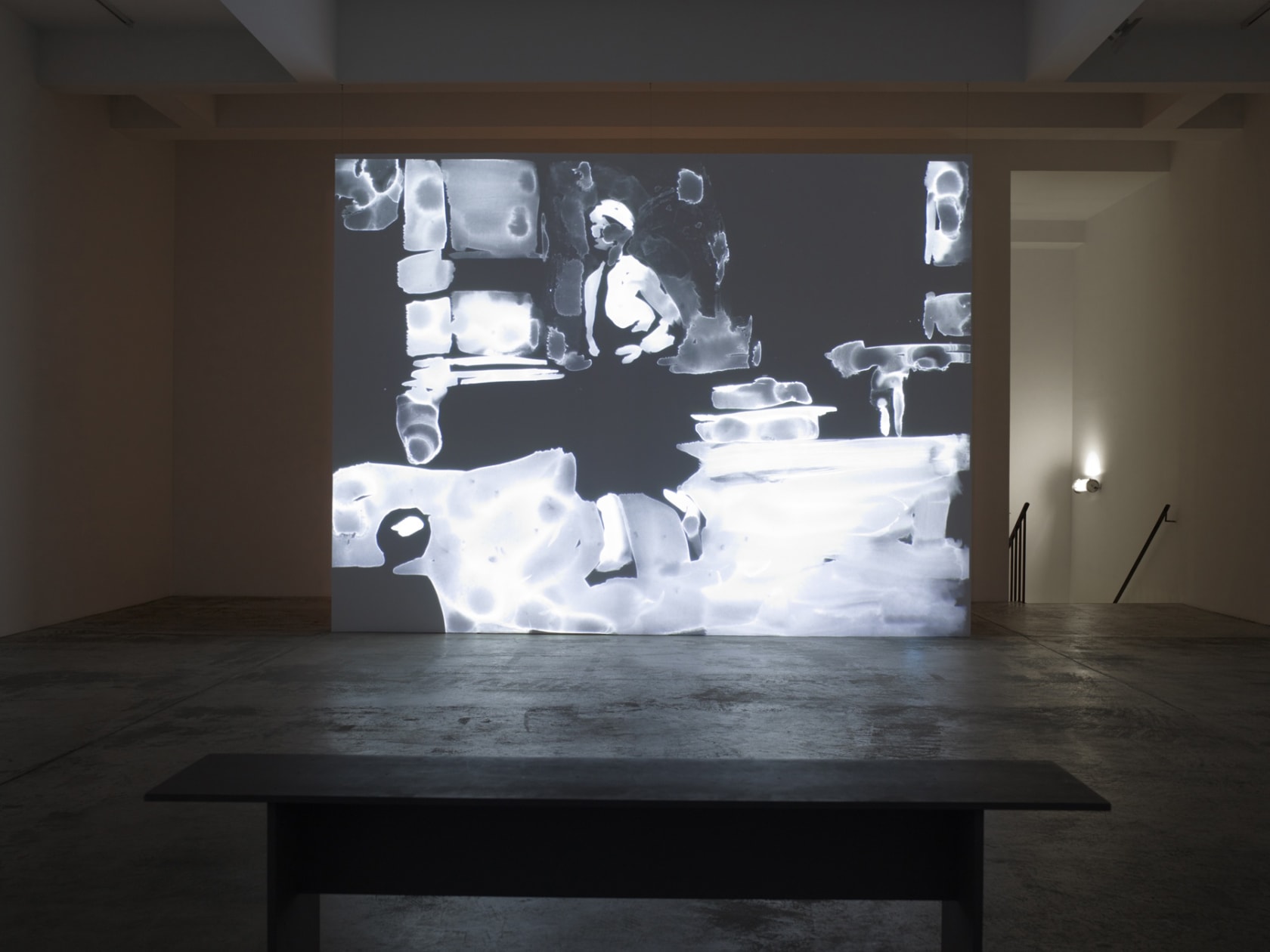 An exhibition installation view from: Matt Saunders