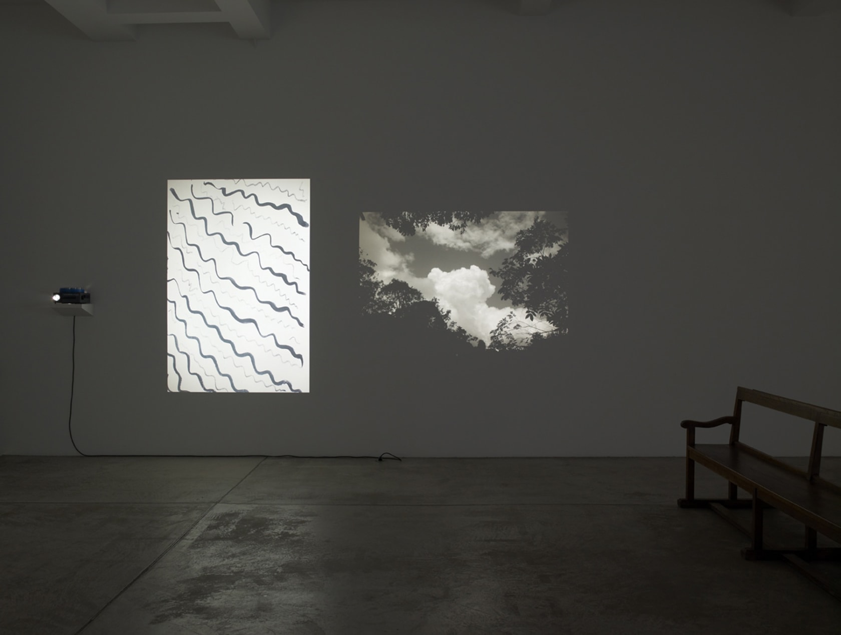 An exhibition installation view from: Lothar Baumgarten