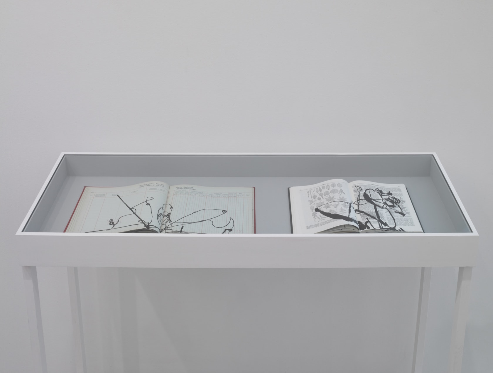 An exhibition installation view from: William Kentridge, Breathe, Dissolve, Return