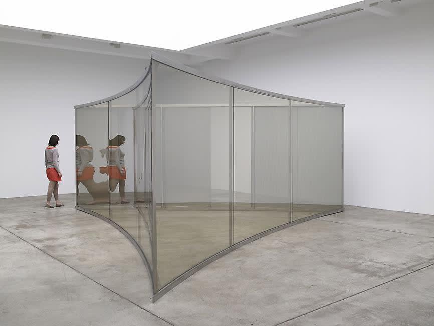 An exhibition installation view from: Dan Graham