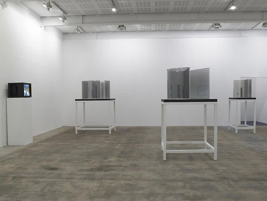 An exhibition installation view from: Dan Graham