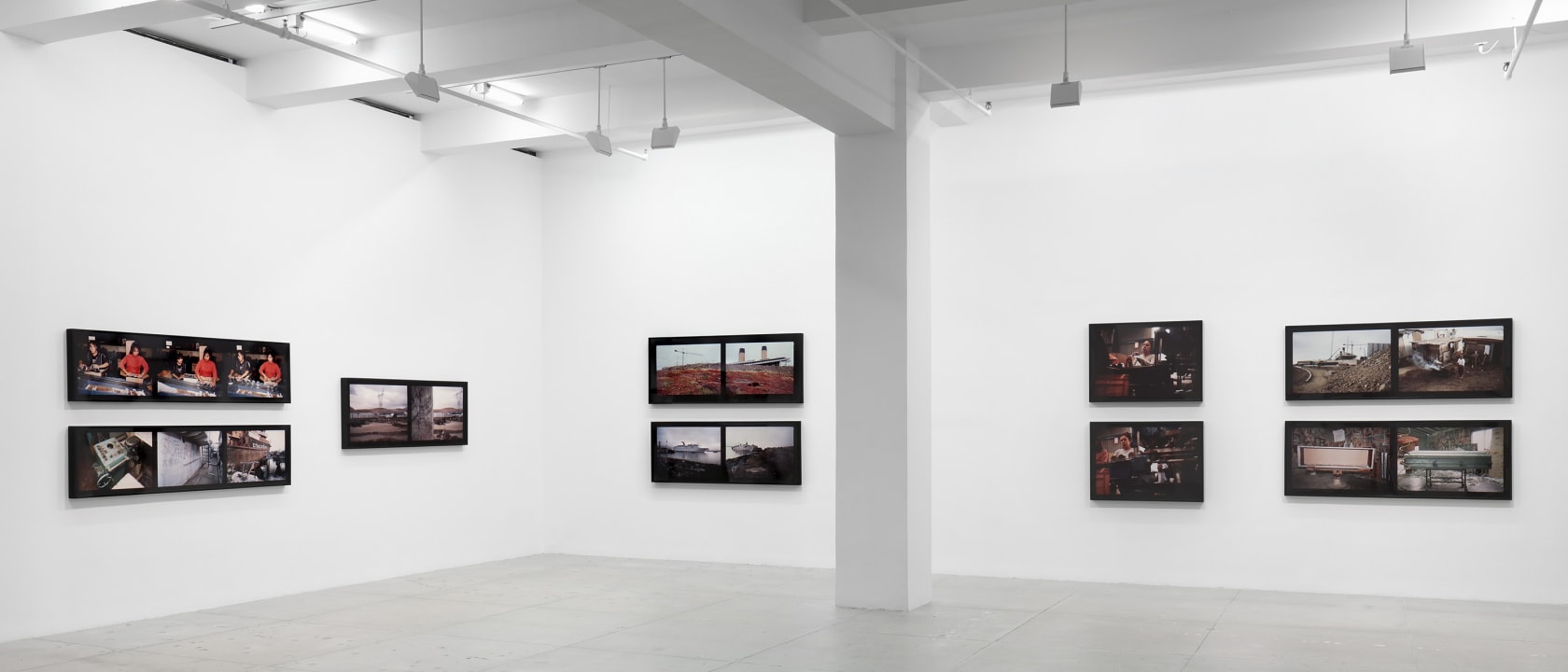 An exhibition installation view from: Allan Sekula, Labor's Persistence