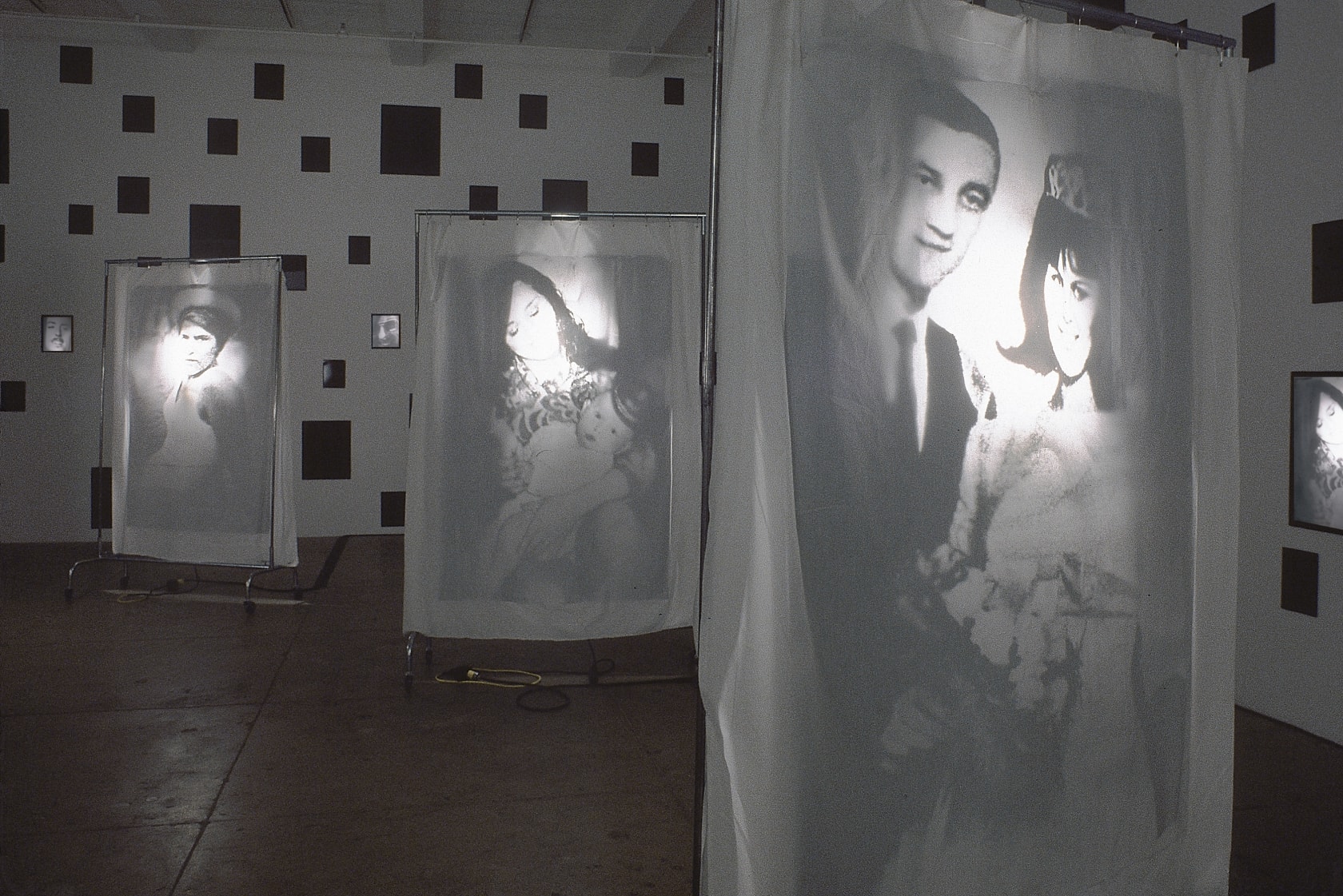An exhibition installation view from: Christian Boltanski, Coming And Going, Part II