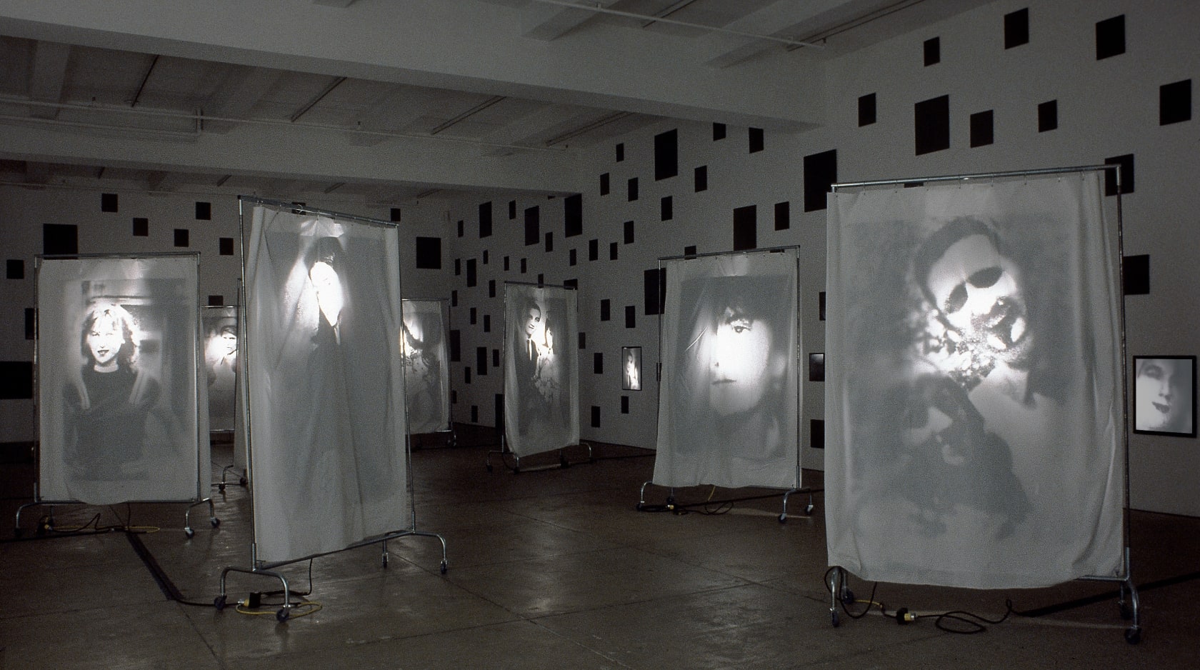 An exhibition installation view from: Christian Boltanski, Coming And Going, Part II