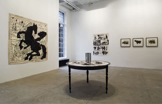 An exhibition installation view from: William Kentridge