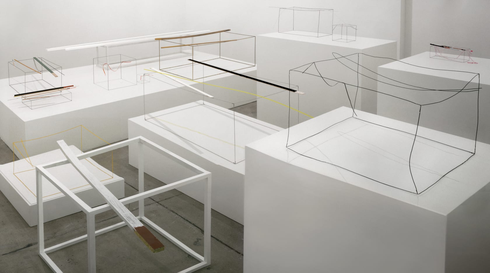 An exhibition installation view from: Freeing The Line