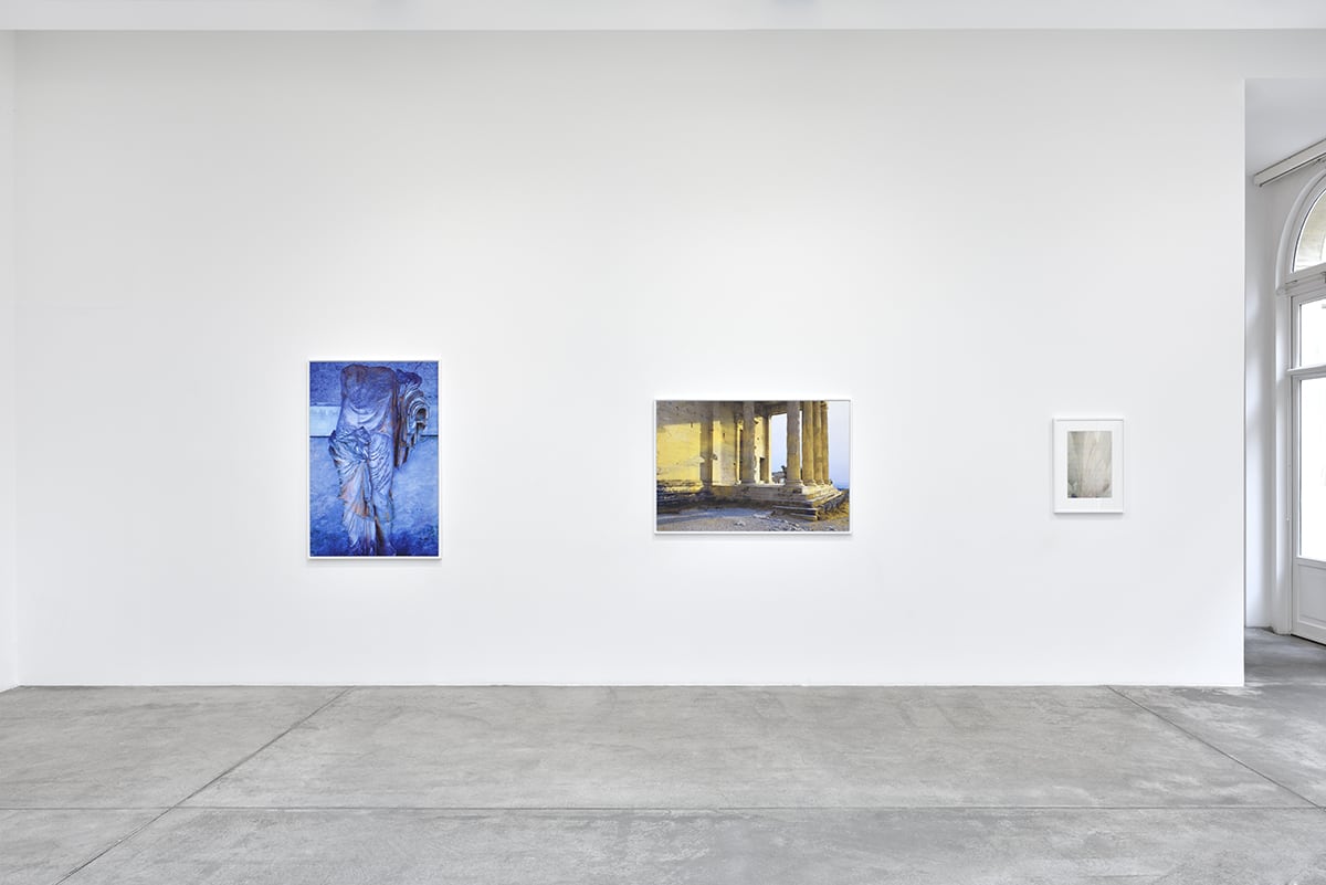 An exhibition installation view from: James Welling, The Earth, the Temple and the Gods