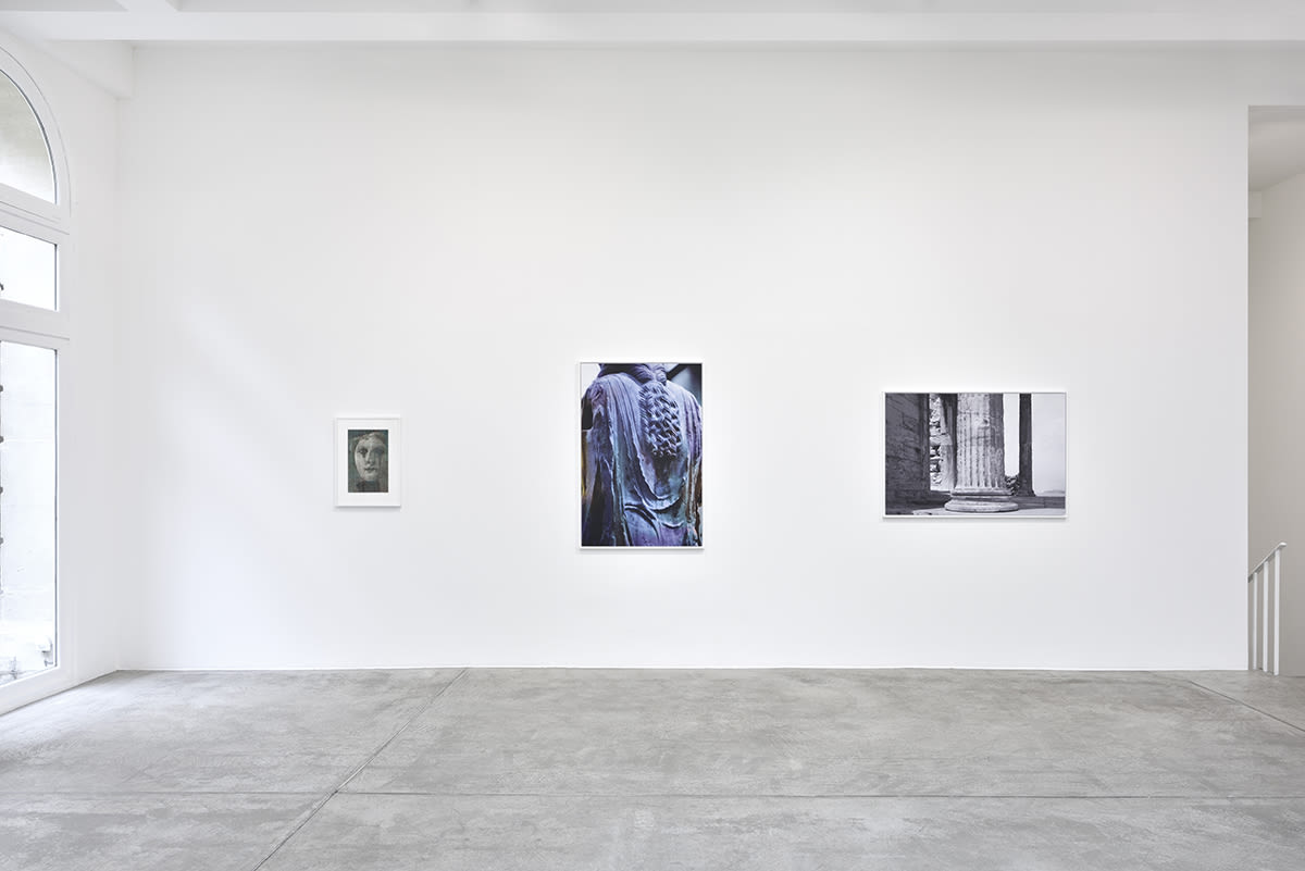 An exhibition installation view from: James Welling, The Earth, the Temple and the Gods