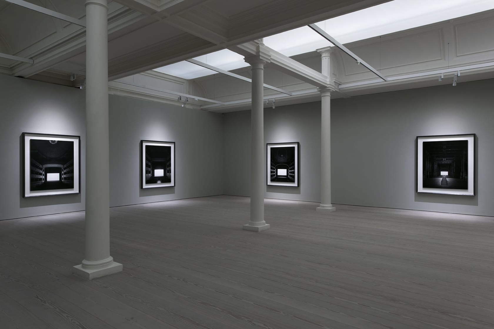 An exhibition installation view from: Hiroshi Sugimoto, Snow White