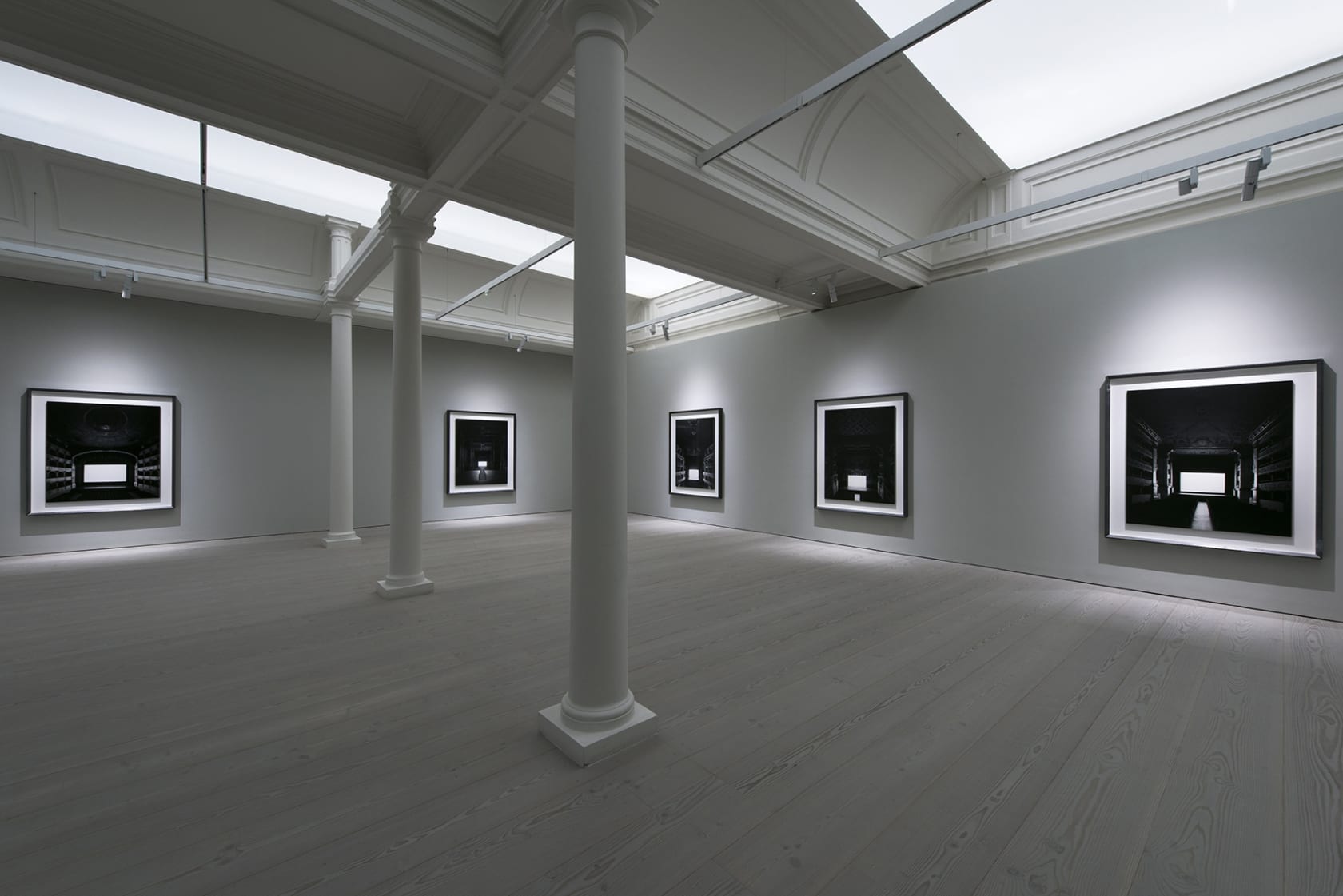 An exhibition installation view from: Hiroshi Sugimoto, Snow White