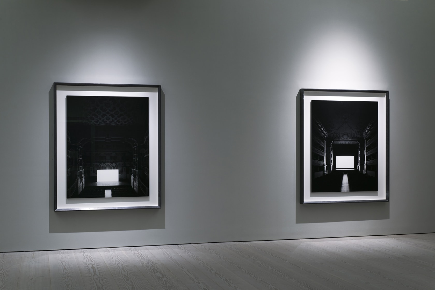 An exhibition installation view from: Hiroshi Sugimoto, Snow White