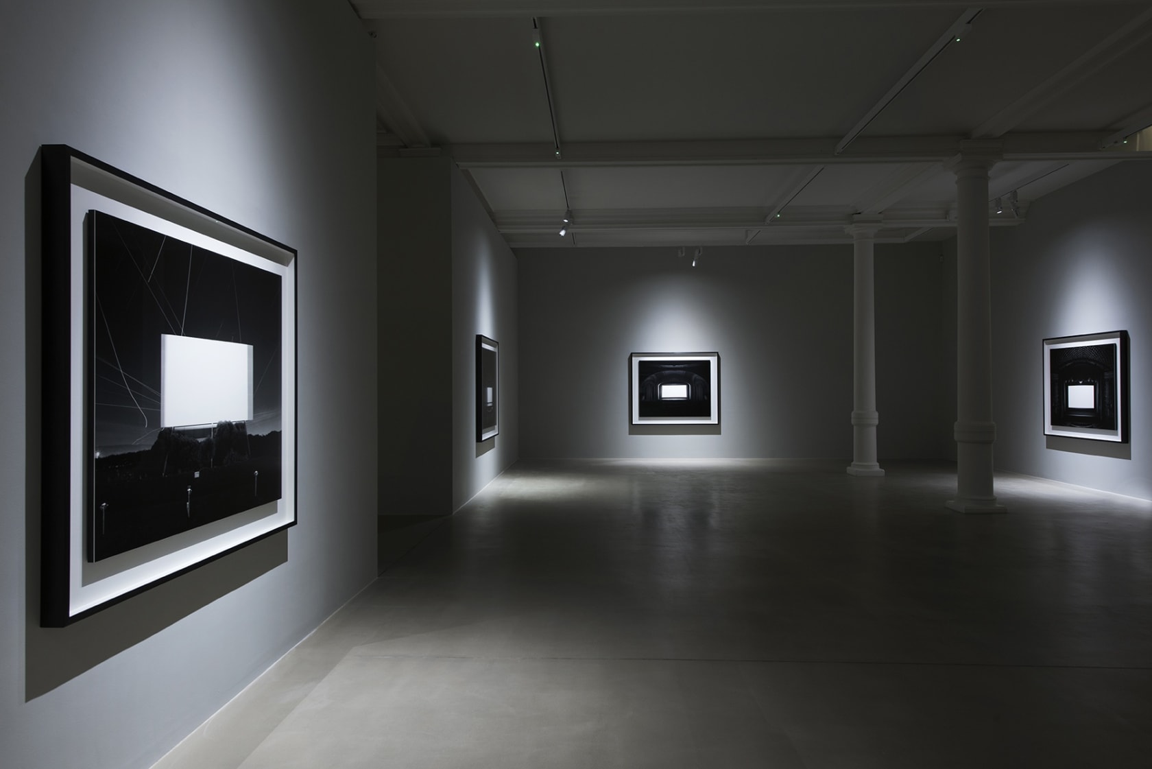 An exhibition installation view from: Hiroshi Sugimoto, Snow White