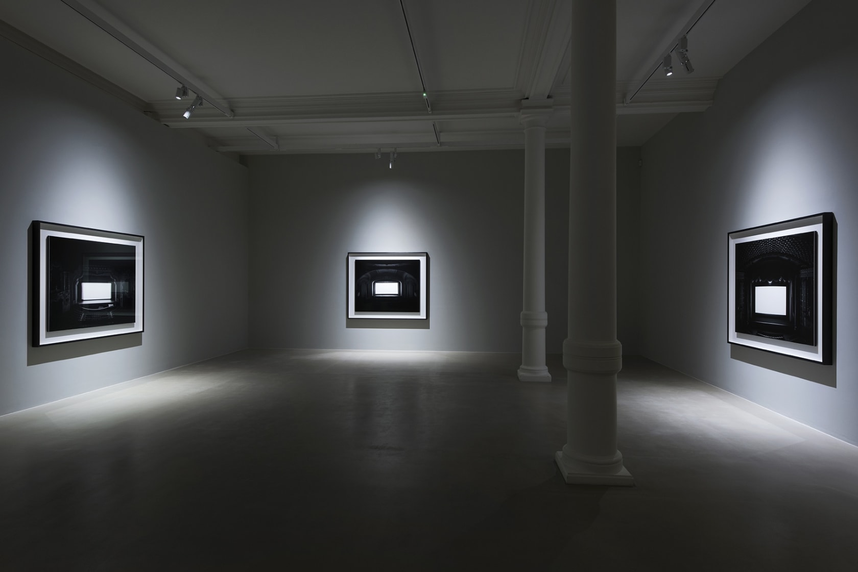 An exhibition installation view from: Hiroshi Sugimoto, Snow White