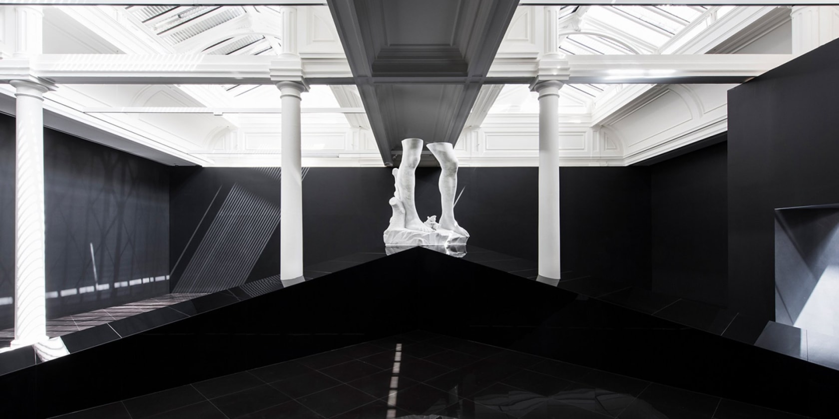 An exhibition installation view from: Adrián Villar Rojas, From the Series ‘The Theater of Disappearance’