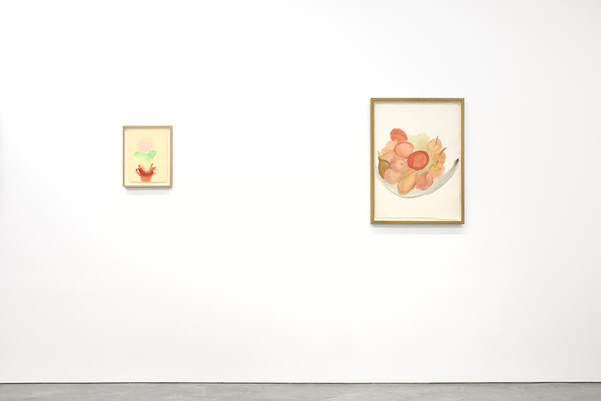 An exhibition installation view from: Simone Fattal, Watercolours