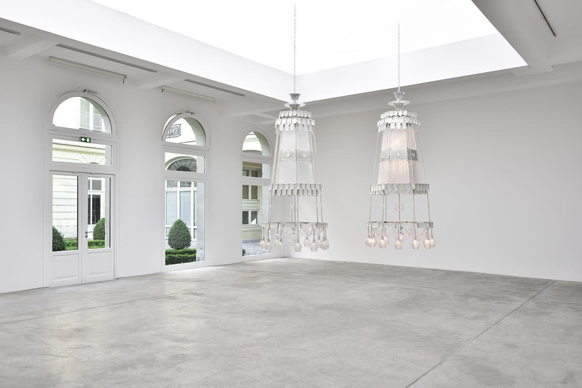 An exhibition installation view from: Cerith Wyn Evans, As if, Seeing in the manner of listening…Hearing as if looking
