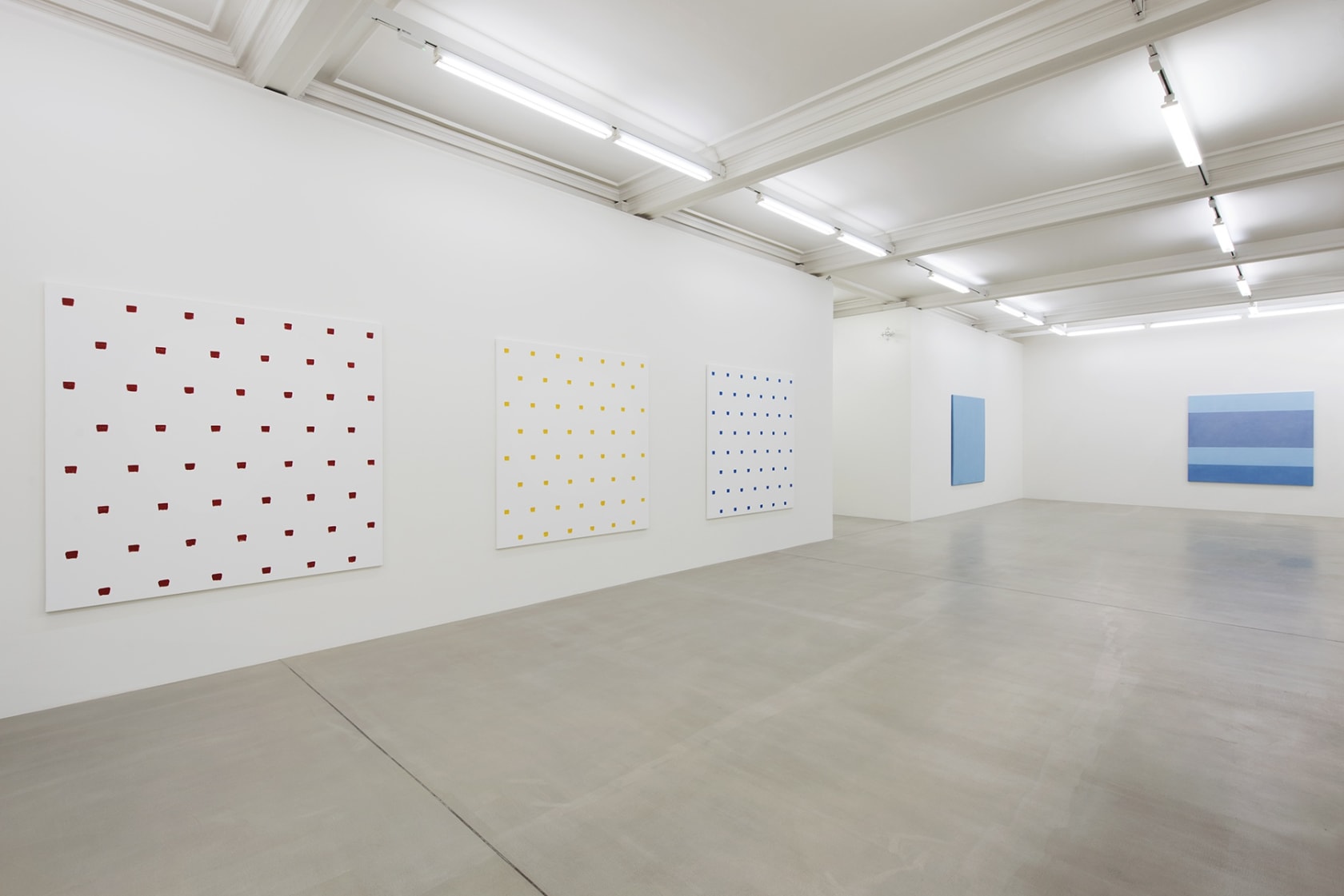 An exhibition installation view from: The supreme rifts...a measured propinquity